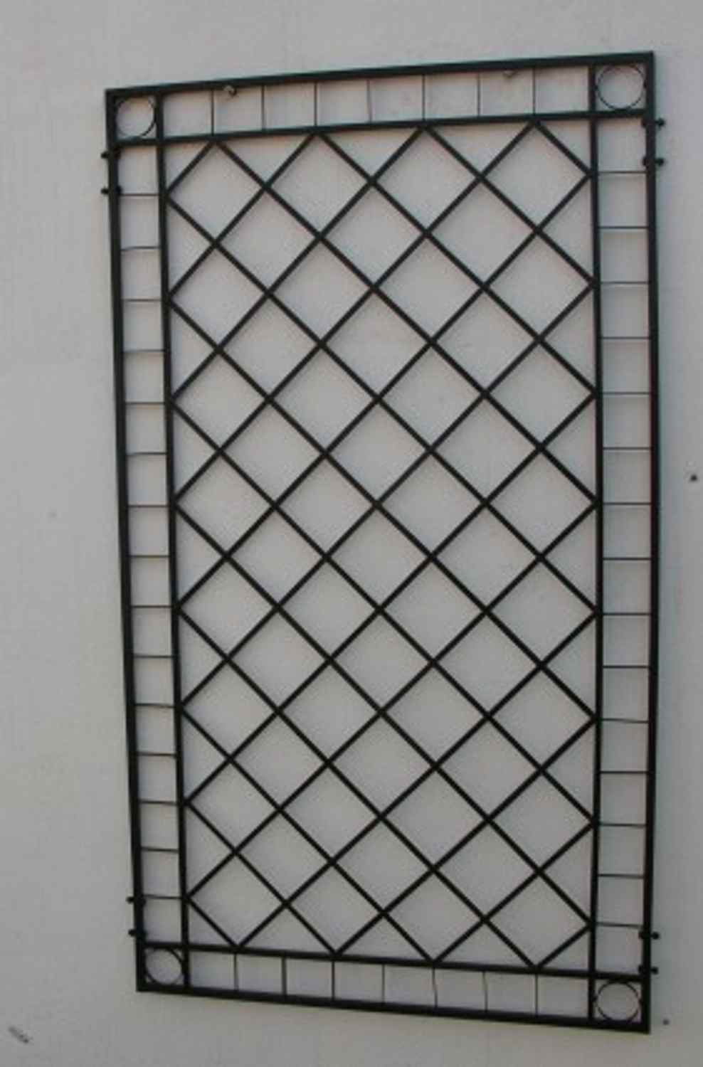 Rankgitter Rankhilfe Wandgitter Meran 80 Feuer verzinkt schwarz PULVER DUPLEX HQ