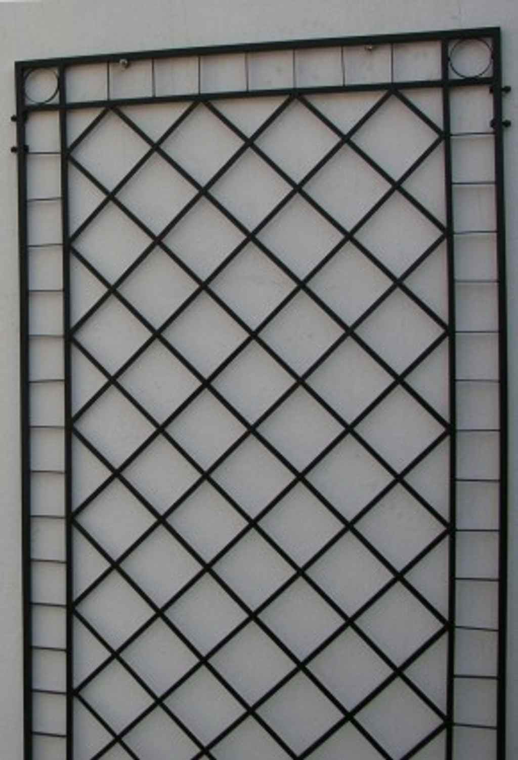 Rankgitter Rankhilfe Wandgitter Meran 80 Feuer verzinkt schwarz PULVER DUPLEX HQ