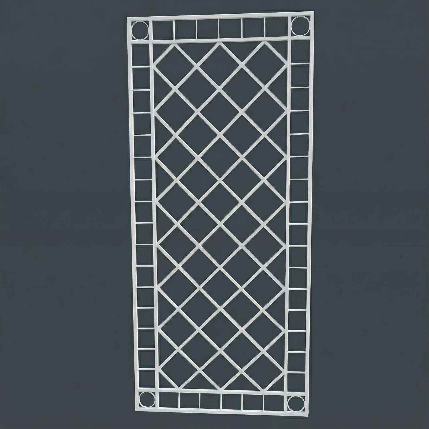 Rankgitter Rankhilfe Wandgitter Meran 80 Feuer verzinkt grau 7016 PULVER DUPLEX 