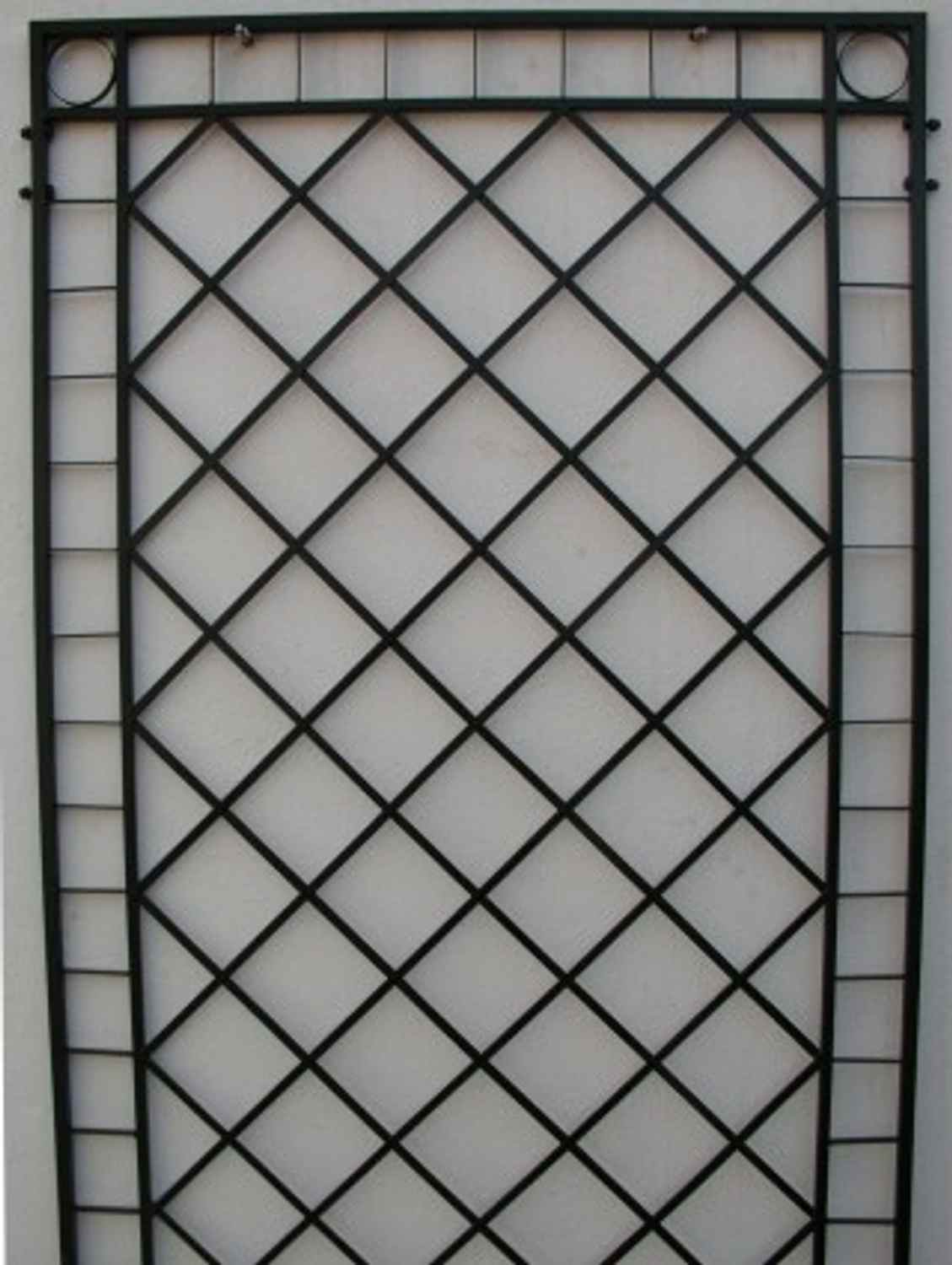 Rankgitter Rankhilfe Wandgitter Meran 80 Feuer verzinkt grau 7016 PULVER DUPLEX 