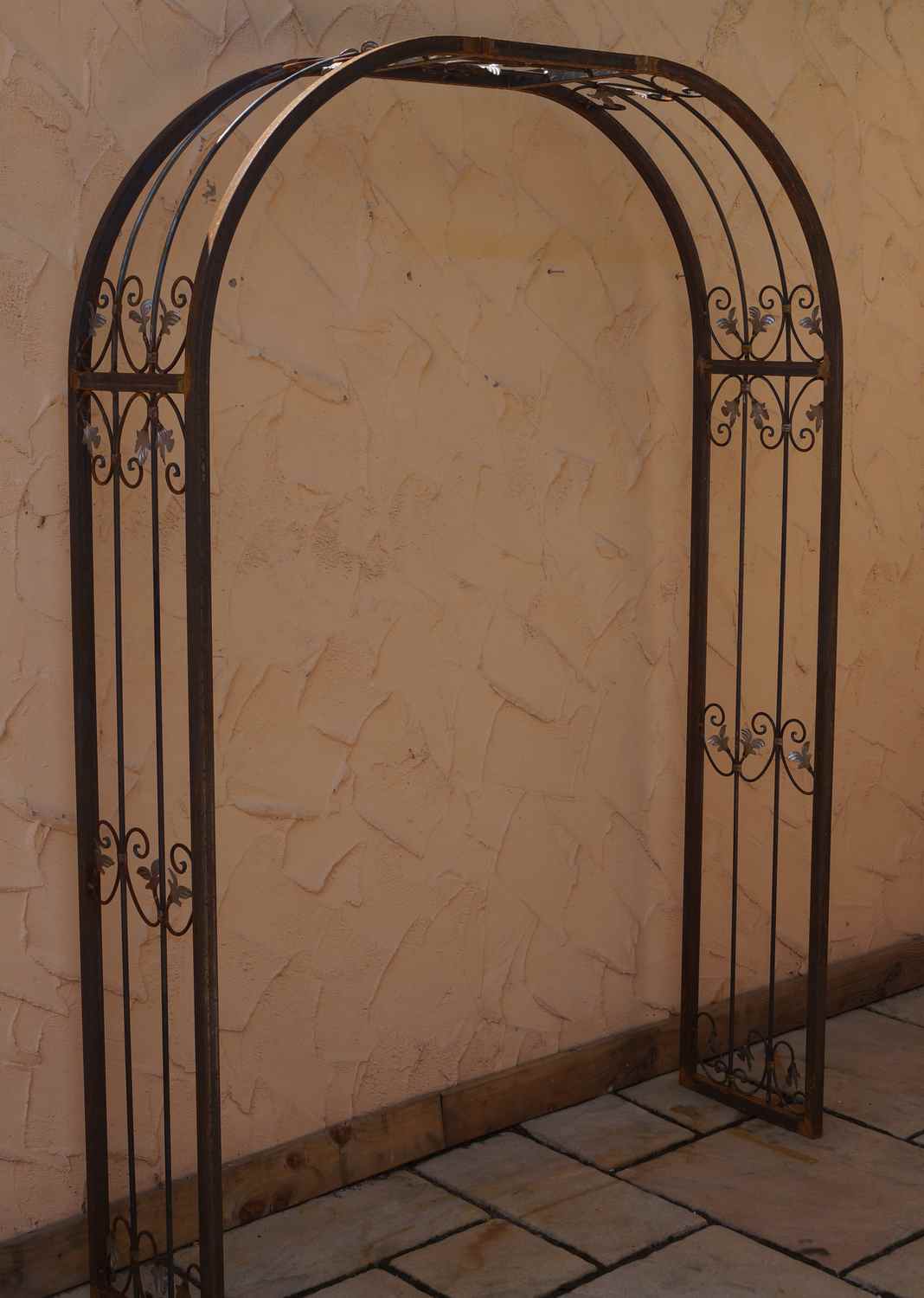 Stabil Rundbogen Rosenbogen Metall Monaco-RB 220 / 220 Roh / Rost 220 cm breit