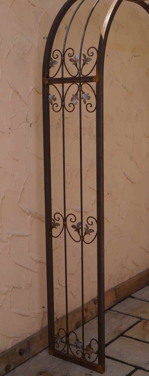 Stabil Rundbogen Rosenbogen Metall Monaco-RB 220 / 220 Roh / Rost 220 cm breit
