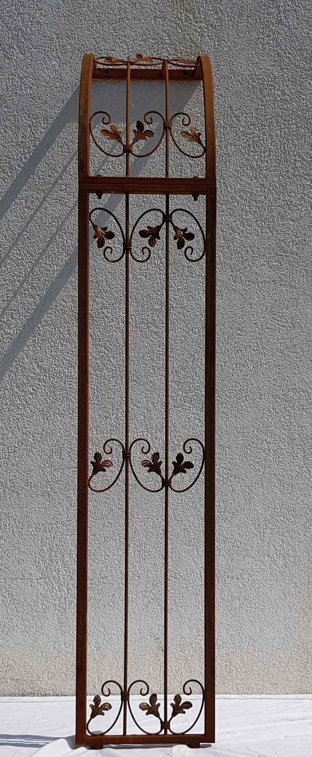 Sehr STABIL solider Metall Rundbogen Wand Rosenbogen Monaco-WRB 160/220 Rost