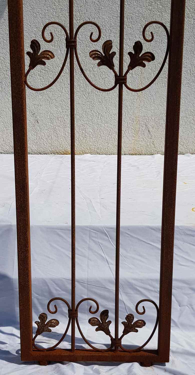 Sehr STABIL solider Metall Rundbogen Wand Rosenbogen Monaco-WRB 60/220 Rost Sehr STABIL solider Metall Rundbogen Wand Rosenbogen Monaco-WRB 60/220 Rost