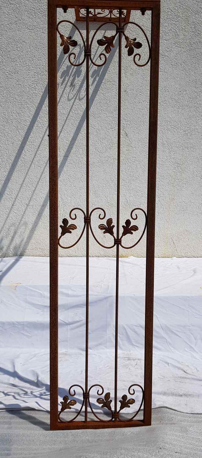 Sehr STABIL solider Metall Rundbogen Wand Rosenbogen Monaco-WRB 60/220 Rost Sehr STABIL solider Metall Rundbogen Wand Rosenbogen Monaco-WRB 60/220 Rost