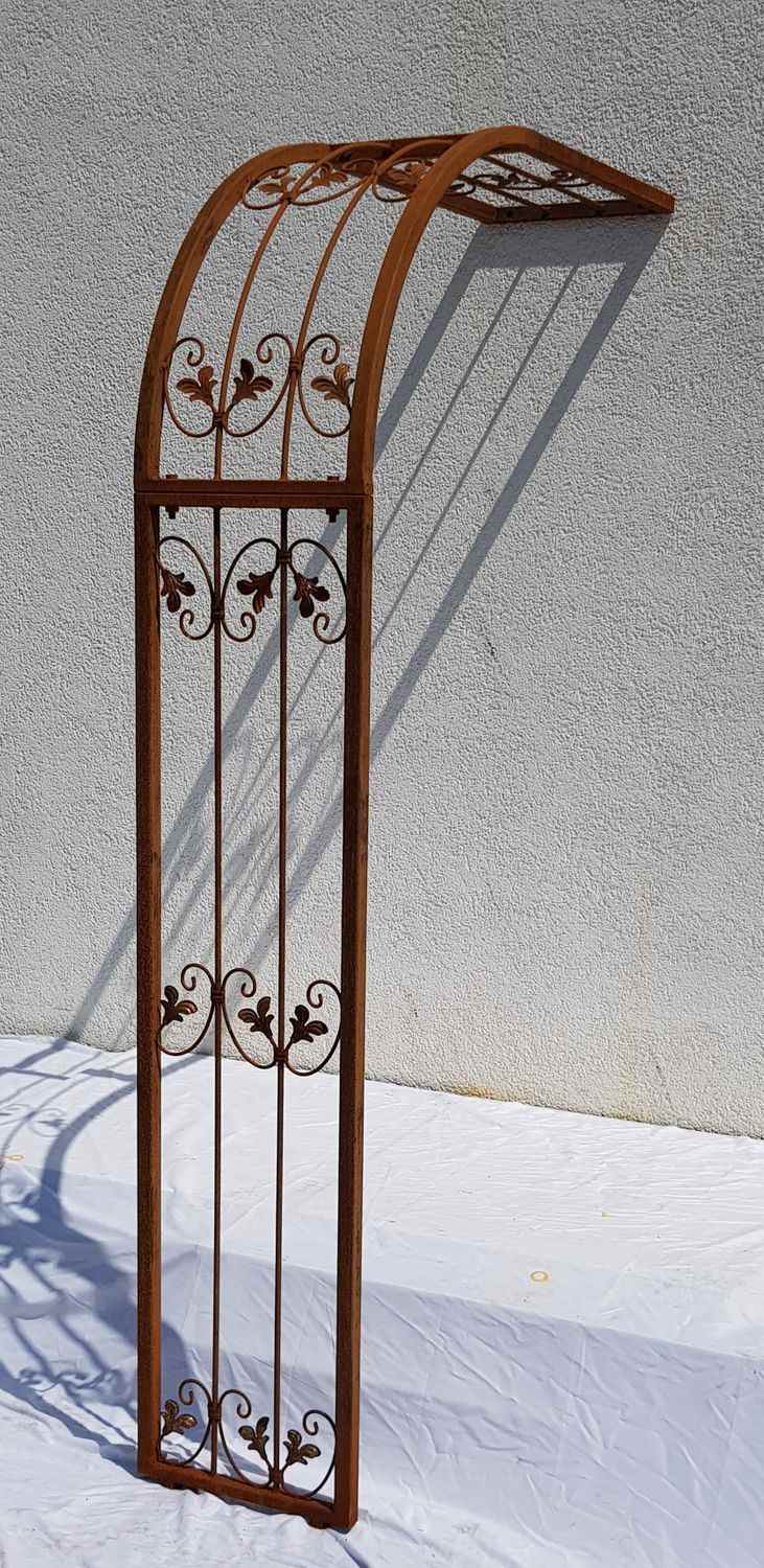 Sehr STABIL solider Metall Rundbogen Wand Rosenbogen Monaco-WRB 60/220 Rost Sehr STABIL solider Metall Rundbogen Wand Rosenbogen Monaco-WRB 60/220 Rost