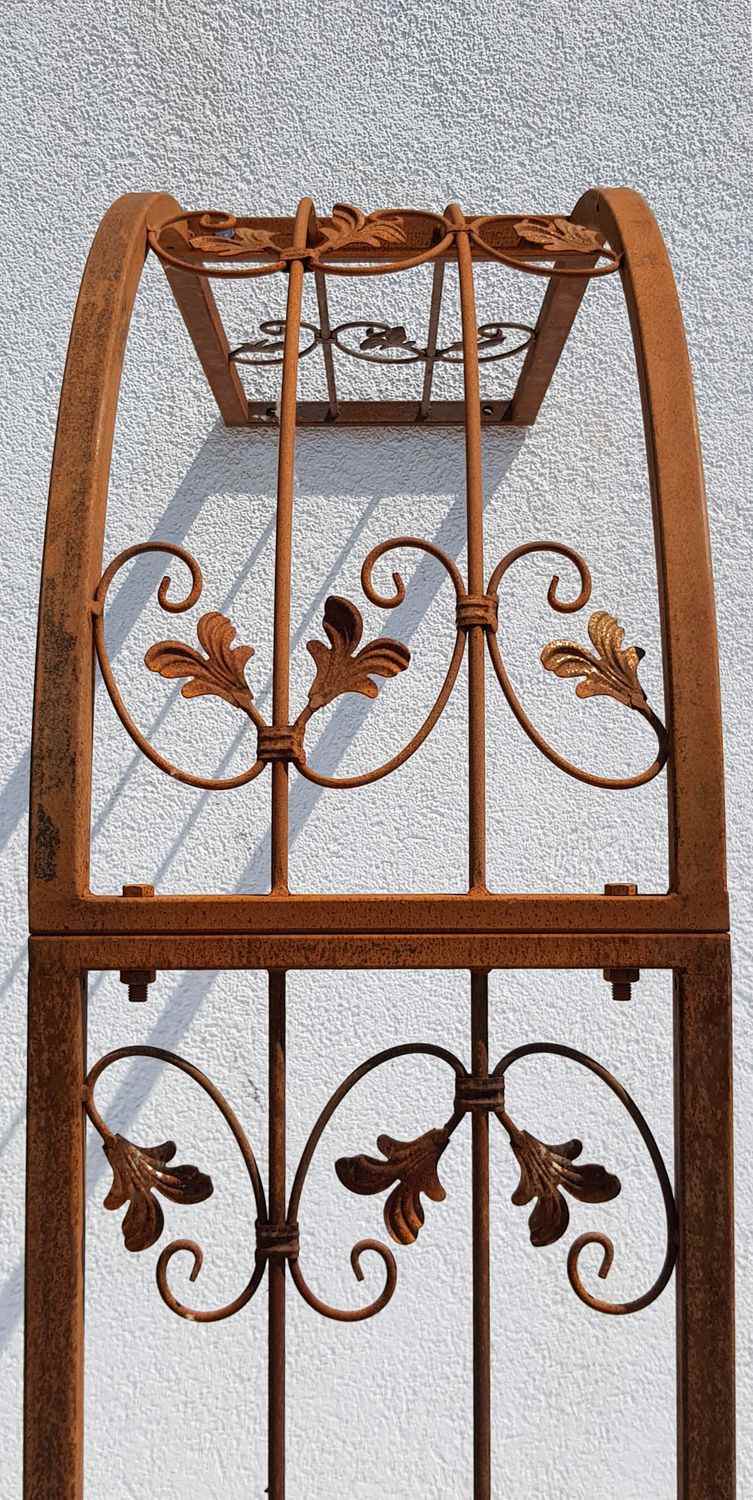 Sehr STABIL solider Metall Rundbogen Wand Rosenbogen Monaco-WRB 60/220 Rost Sehr STABIL solider Metall Rundbogen Wand Rosenbogen Monaco-WRB 60/220 Rost