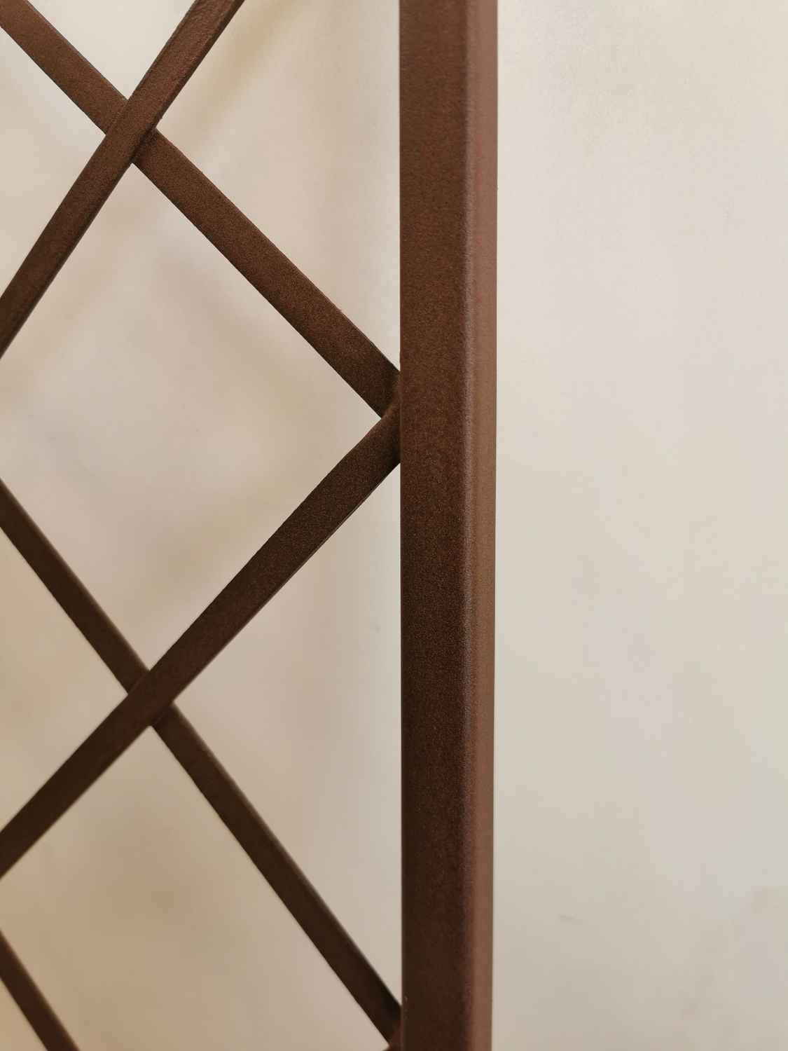 Rankgitter Spalier Rankhilfe Wandgitter Bozen 80 verzinkt braun Rosteffekt  Rankgitter Spalier Rankhilfe Wandgitter Bozen 80 verzinkt braun Rosteffekt