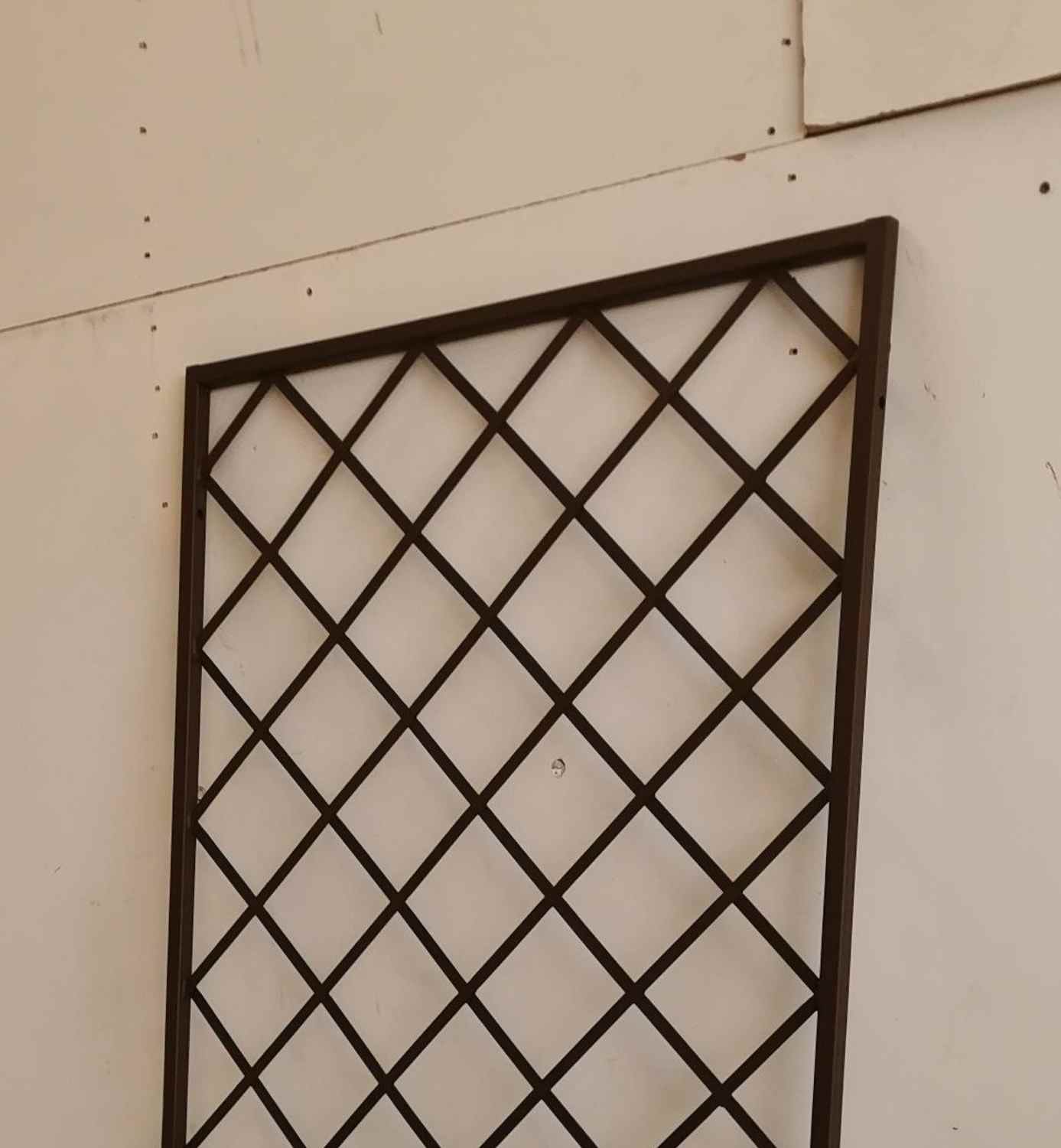 Rankgitter Spalier Rankhilfe Wandgitter Bozen 80 verzinkt braun Rosteffekt  Rankgitter Spalier Rankhilfe Wandgitter Bozen 80 verzinkt braun Rosteffekt