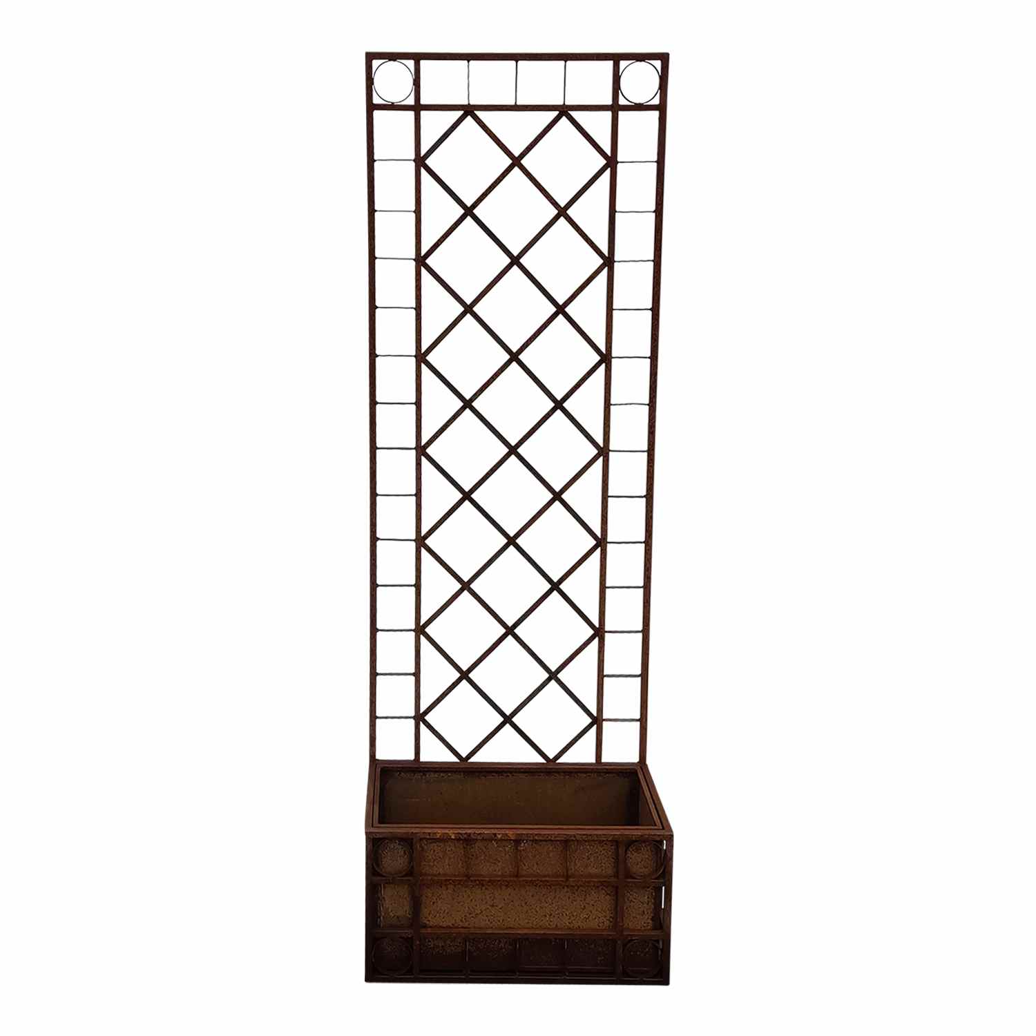 Rankgitter Pflanzenkasten Pflanzkübel Sichtschutz Spalier Campano 60 Edel Rost Rankgitter Pflanzenkasten Pflanzkübel Sichtschutz Spalier Campano 60 Edel Rost