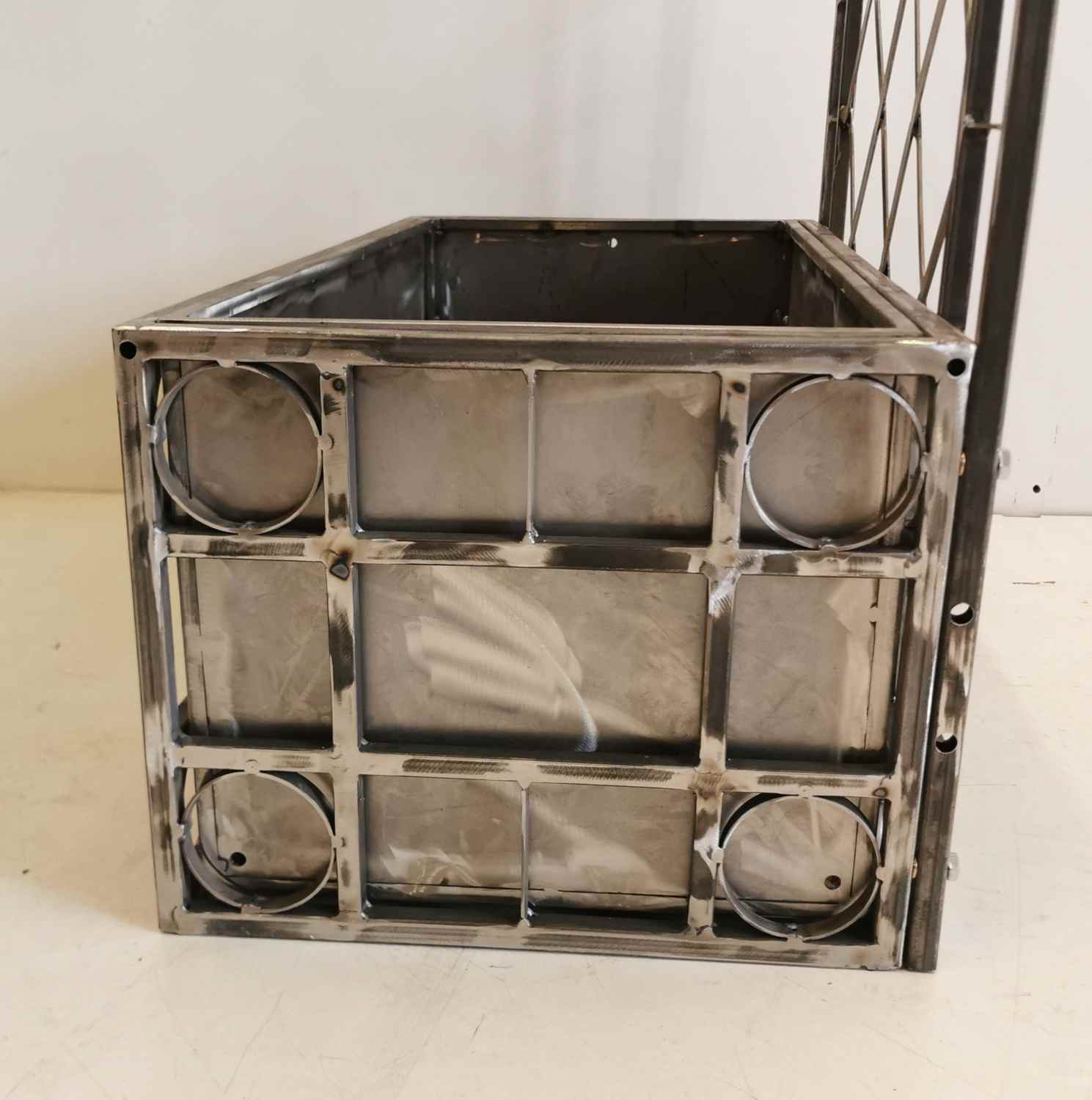 Rankgitter Pflanzenkasten Pflanzkübel Sichtschutz Spalier Campano 80 Edel Rost Rankgitter Pflanzenkasten Pflanzkübel Sichtschutz Spalier Campano 80 Edel Rost