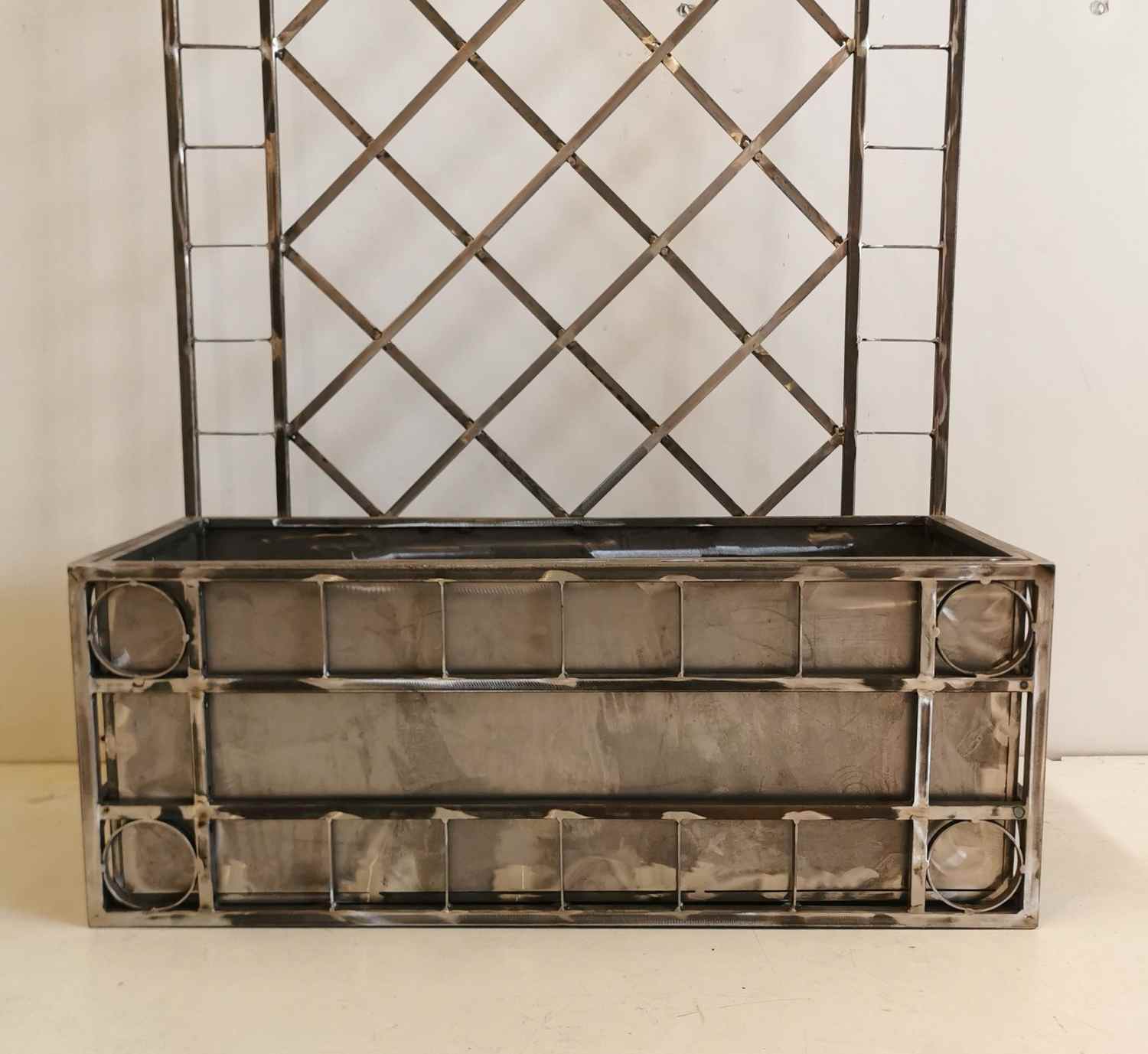 Rankgitter Pflanzenkasten Pflanzkübel Sichtschutz Spalier Campano 80 Edel Rost Rankgitter Pflanzenkasten Pflanzkübel Sichtschutz Spalier Campano 80 Edel Rost