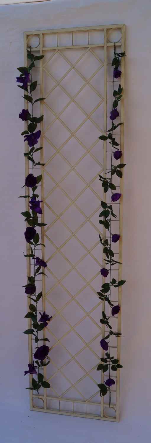 Metall Rankgitter Spalier Rankhilfe Wandgitter Meran 60  / 240 verzinkt grau