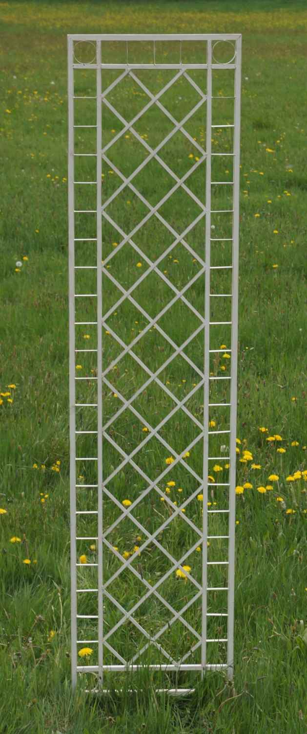 Metall Rankgitter Spalier Rankhilfe Wandgitter Meran 60  / 240 verzinkt grau