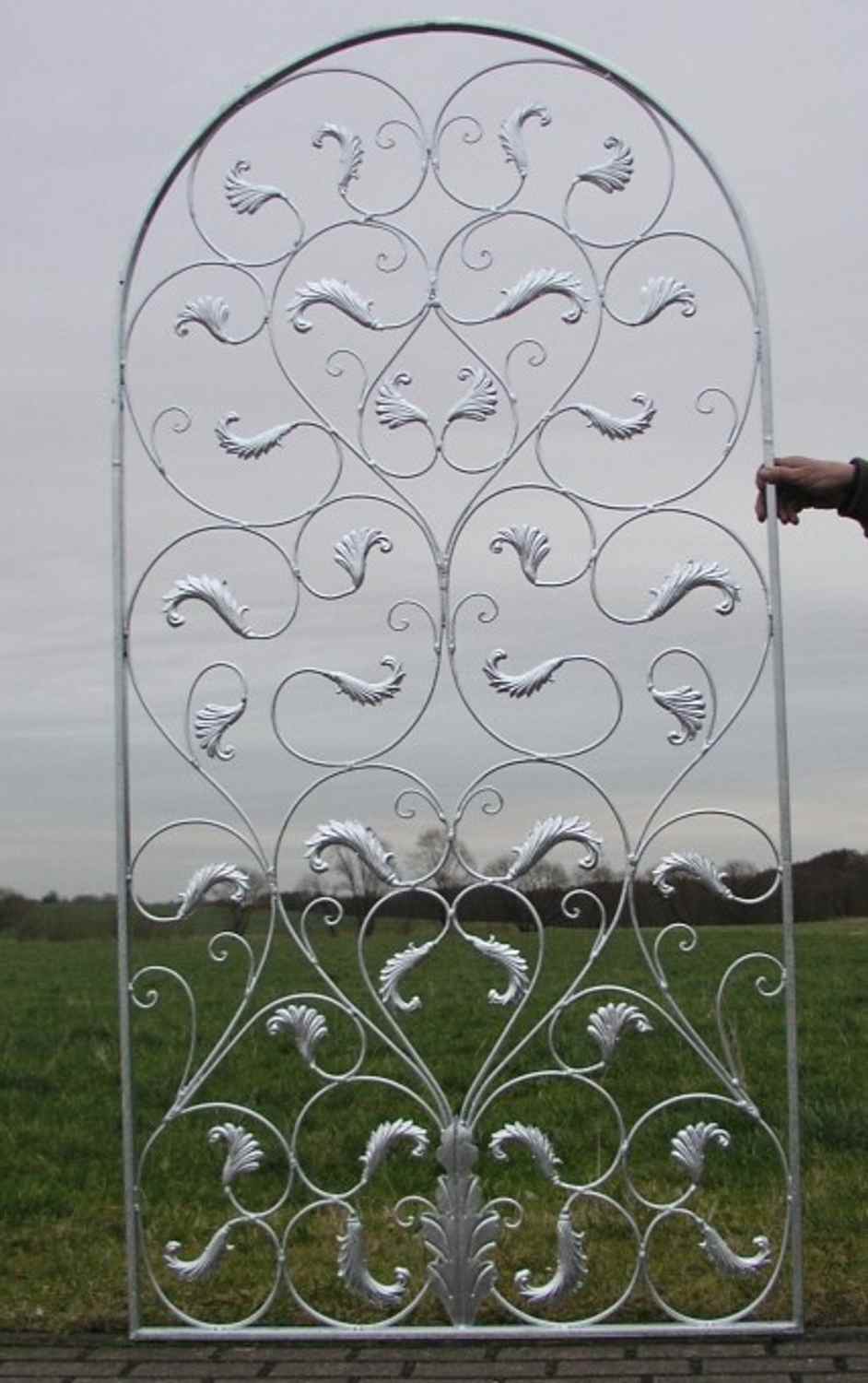 Rankhilfe Rankgitter Wandgitter Rosengitter Spalier Lisbao-RBRG Verzinkt Schwarz