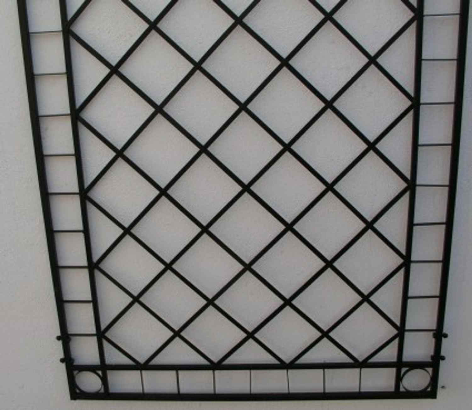 Rankgitter Rankhilfe Wandgitter Meran 100 200 Feuer Verzinkt schwarz PULVER 