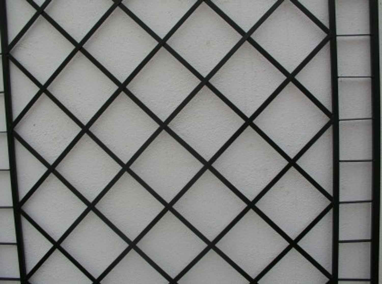 Rankgitter Rankhilfe Wandgitter Meran 100 200 Feuer Verzinkt schwarz PULVER 