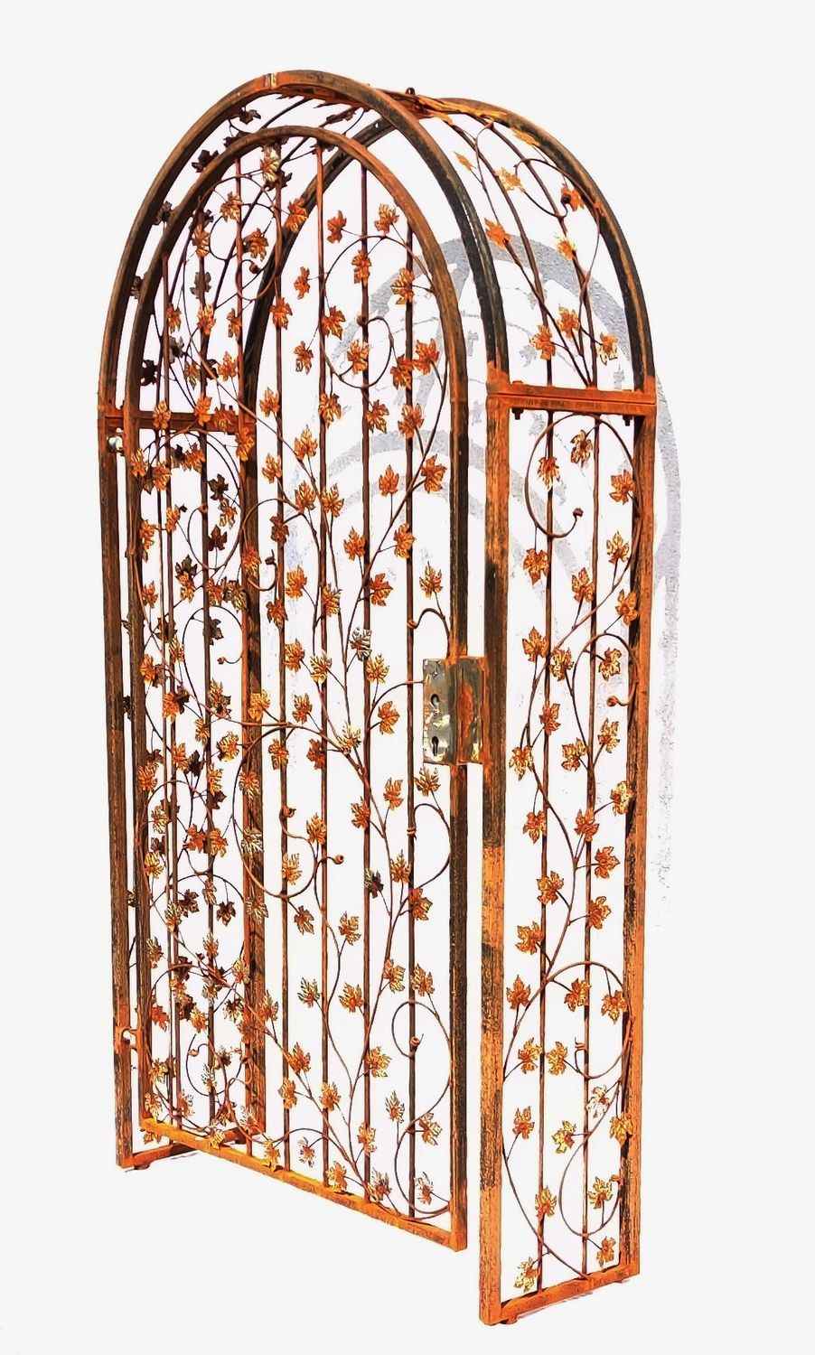 Gartentür Pforte Rosenbogen mit Tür Bachus-RBGT-RBS 100/220/40 Schloss Edel Rost Gartentür Pforte Rosenbogen mit Tür Bachus-RBGT-RBS 100/220/40 Schloss Edel Rost