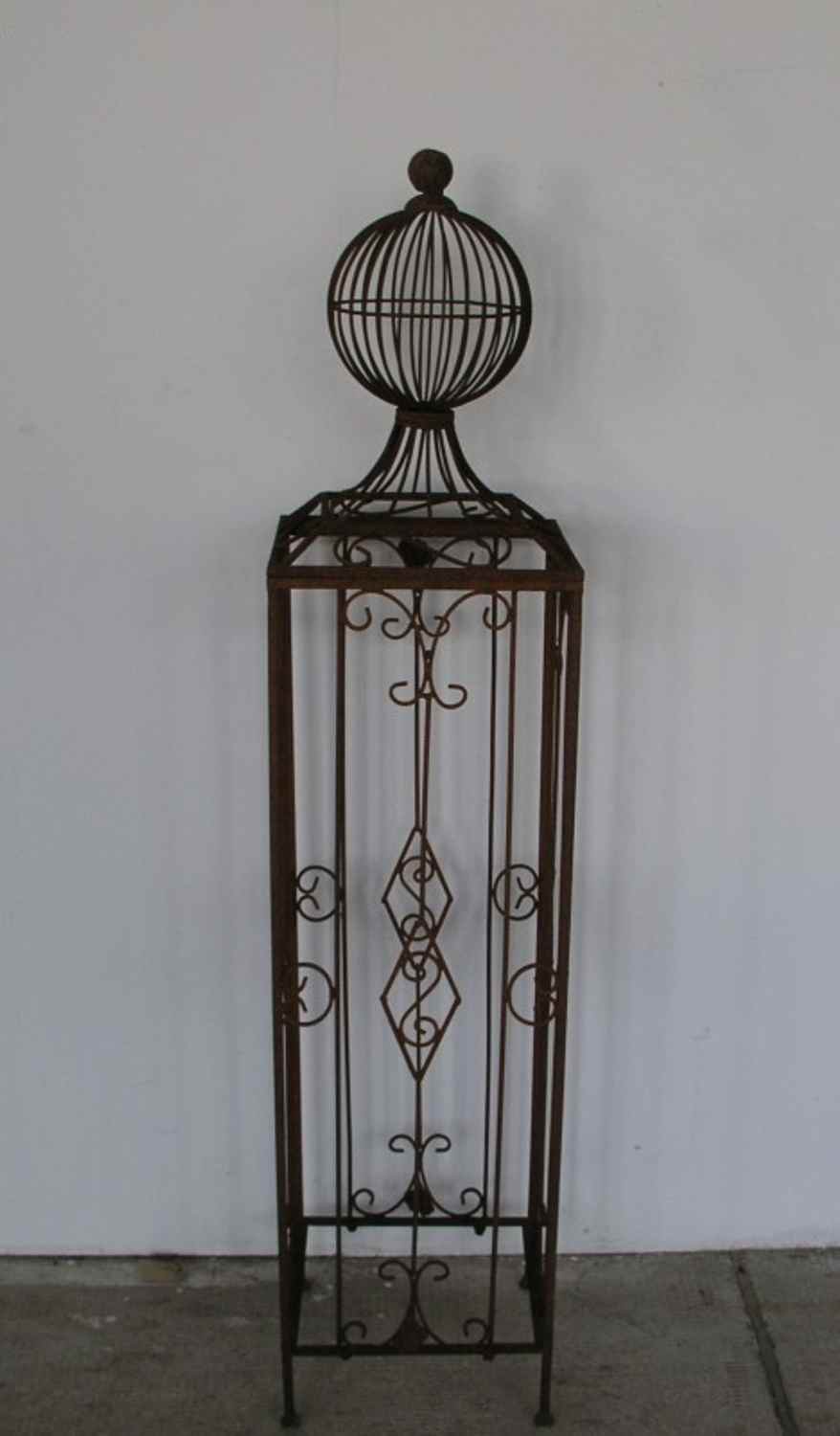 Rankgitter Rankhilfe Spalier Rosen Clematis Obelisk KENT XL Roh ROST 165