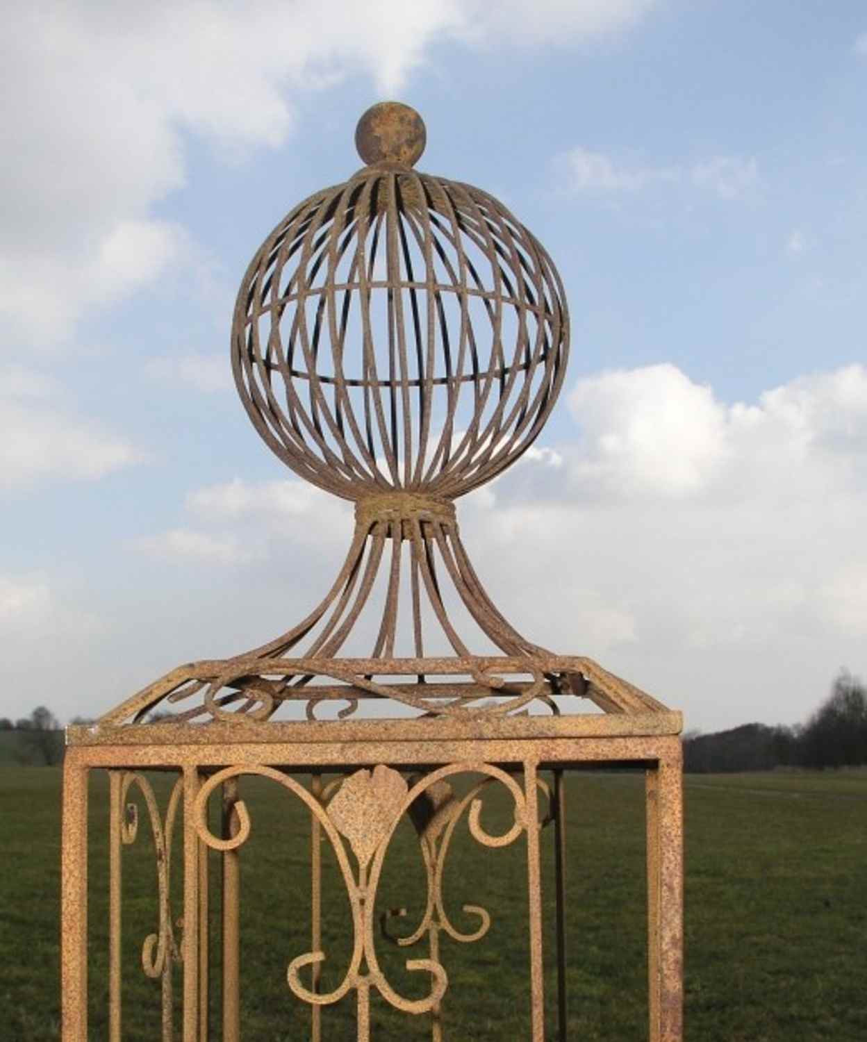 Rankgitter Rankhilfe Spalier Rosen Clematis Obelisk KENT XL Roh ROST 165