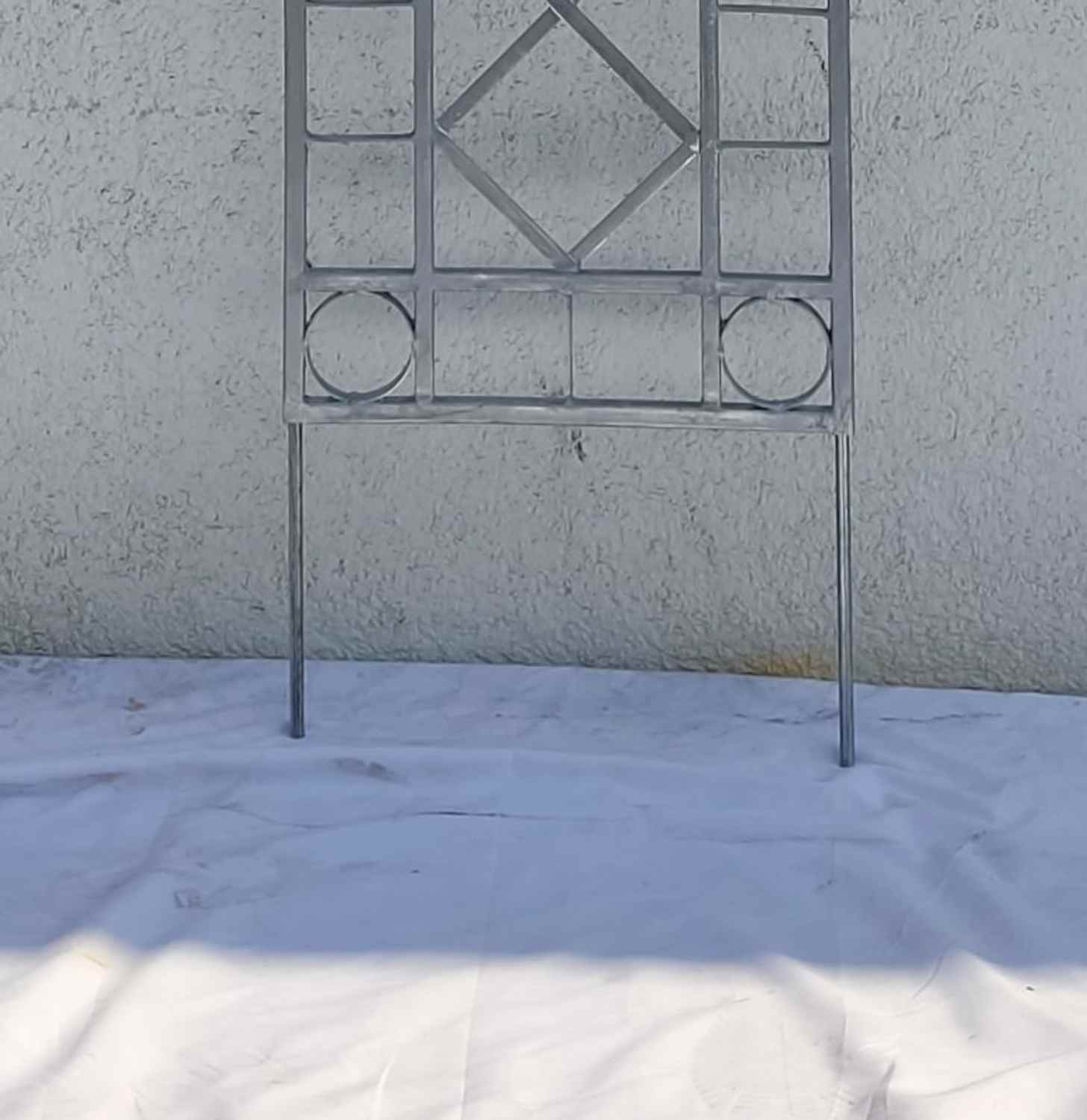 Metall Eisen Rankgitter Spalier Rankhilfe Wandgitter Meran 40 Feuer Verzinkt