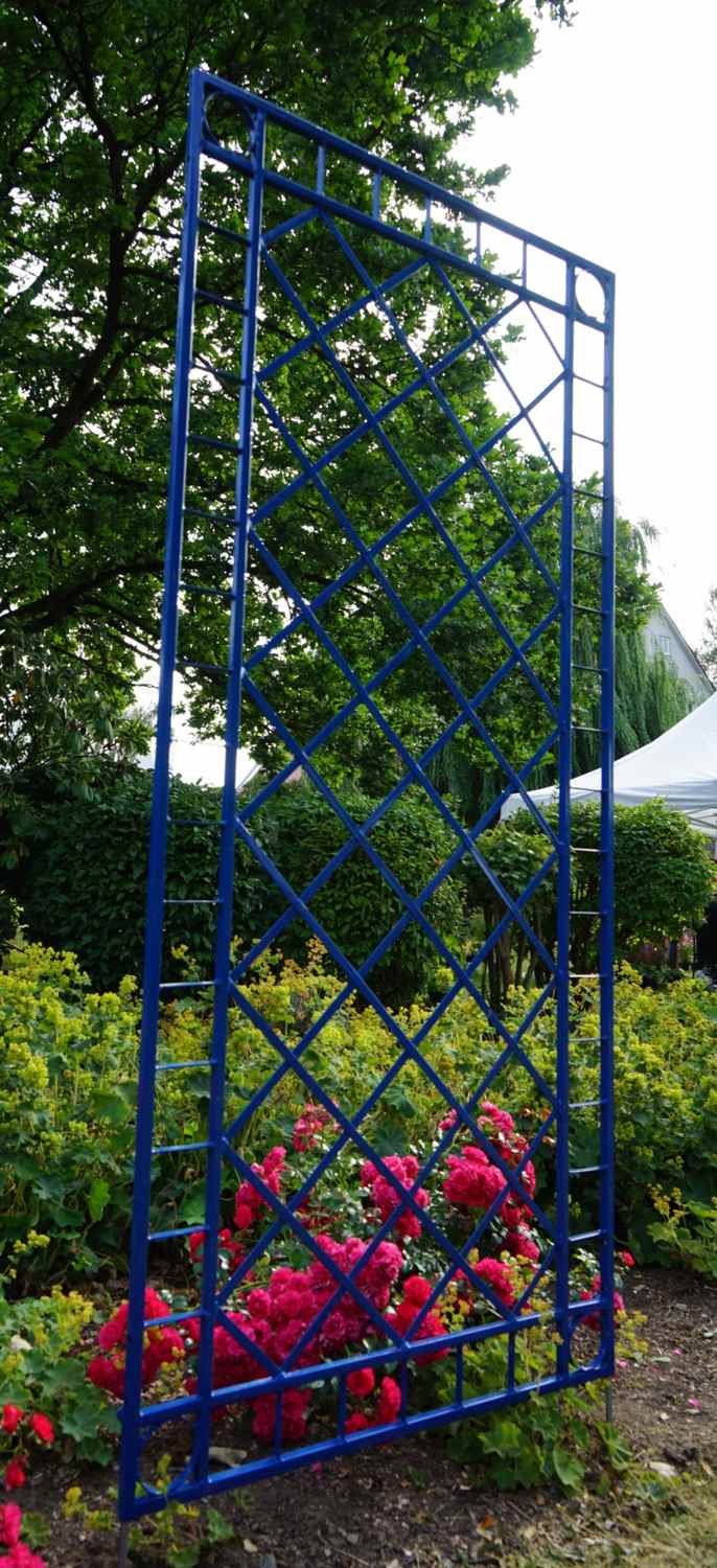 Metall Eisen Spalier Rankgitter Rankhilfe Wandgitter Meran 80 Verzinkt Blau Metall Eisen Spalier Rankgitter Rankhilfe Wandgitter Meran 80 Verzinkt Blau