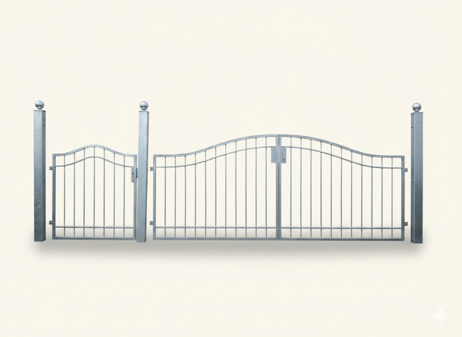 Gartentür Gartentor Tor Pforte Metall Boston-GRT400/100S Feuer Verzinkt P.-Set 100 Gartentür Gartentor Tor Pforte Metall Boston-GRT400/100S Feuer Verzinkt P.-Set 100