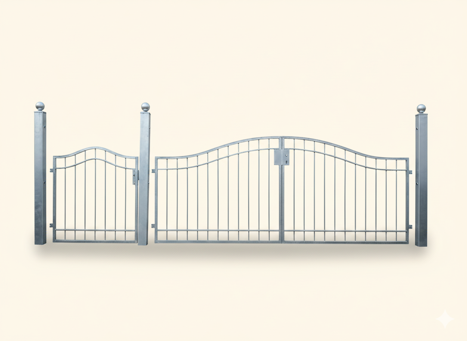 Gartentür Gartentor Tor Pforte Metall Boston-GRT400/100S Feuer Verzinkt P.-Set 100 Gartentür Gartentor Tor Pforte Metall Boston-GRT400/100S Feuer Verzinkt P.-Set 100