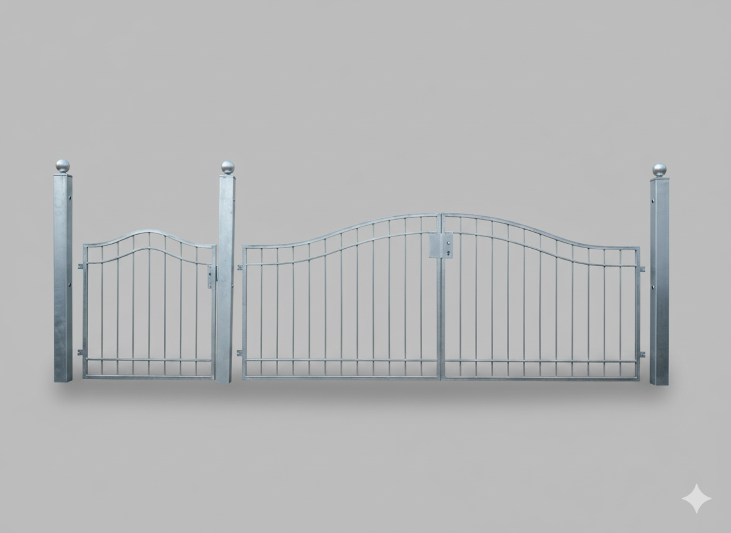 Gartentür Gartentor Tor Pforte Metall Boston-GRT400/100S Feuer Verzinkt P.-Set 100 Gartentür Gartentor Tor Pforte Metall Boston-GRT400/100S Feuer Verzinkt P.-Set 100