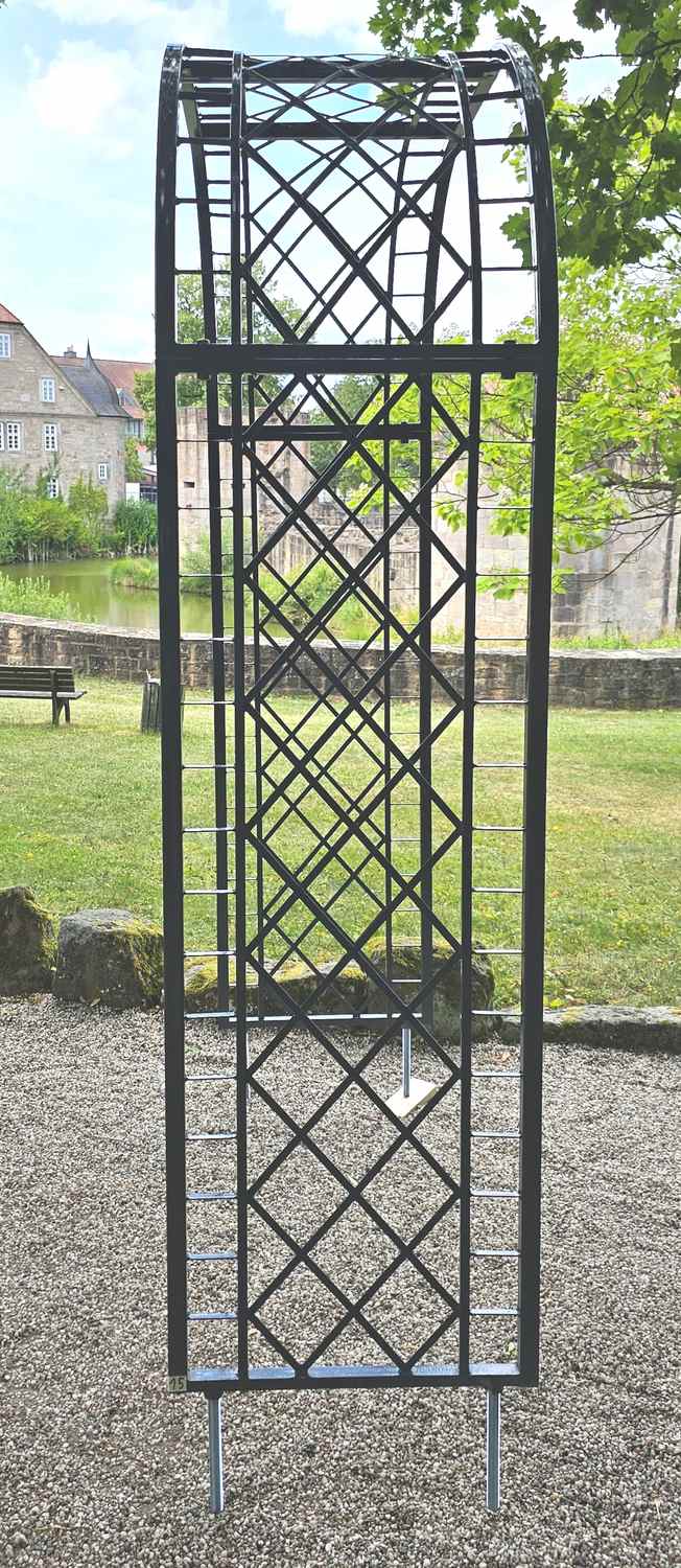 Sehr STABIL solider Rundbogen Rosenbogen Meran-RB 160/220 grau RAL7016 Verzinkt Sehr STABIL solider Rundbogen Rosenbogen Meran-RB 160/220 grau RAL7016 Verzinkt