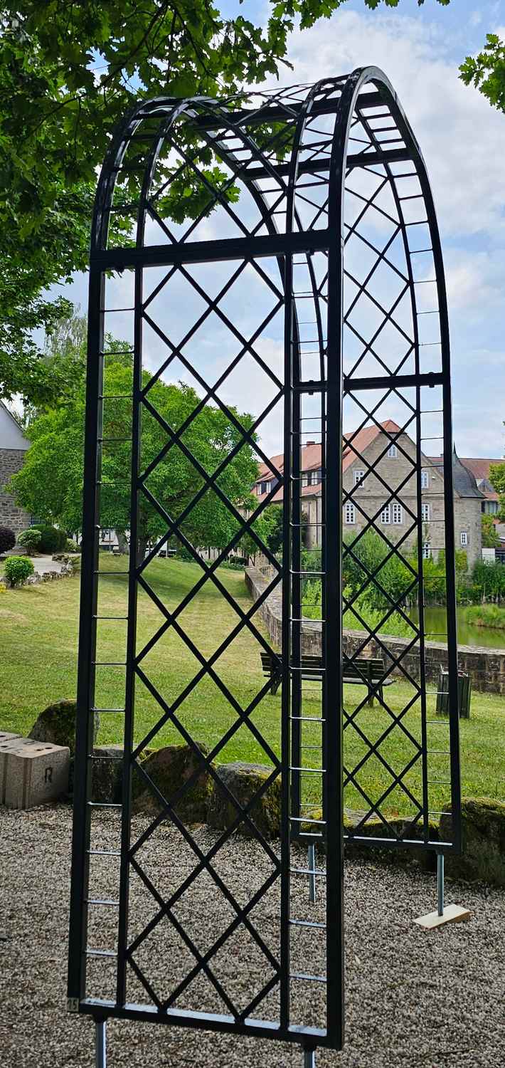 Sehr STABIL solider Rundbogen Rosenbogen Meran-RB 160/220 grau RAL7016 Verzinkt Sehr STABIL solider Rundbogen Rosenbogen Meran-RB 160/220 grau RAL7016 Verzinkt