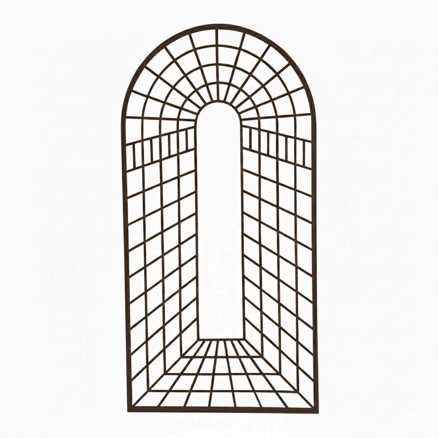 Metall Eisen Spalier Rankgitter Rankhilfe Wandgitter Portofino 100 200 FEUER Verzinkt Anthrazit Grau