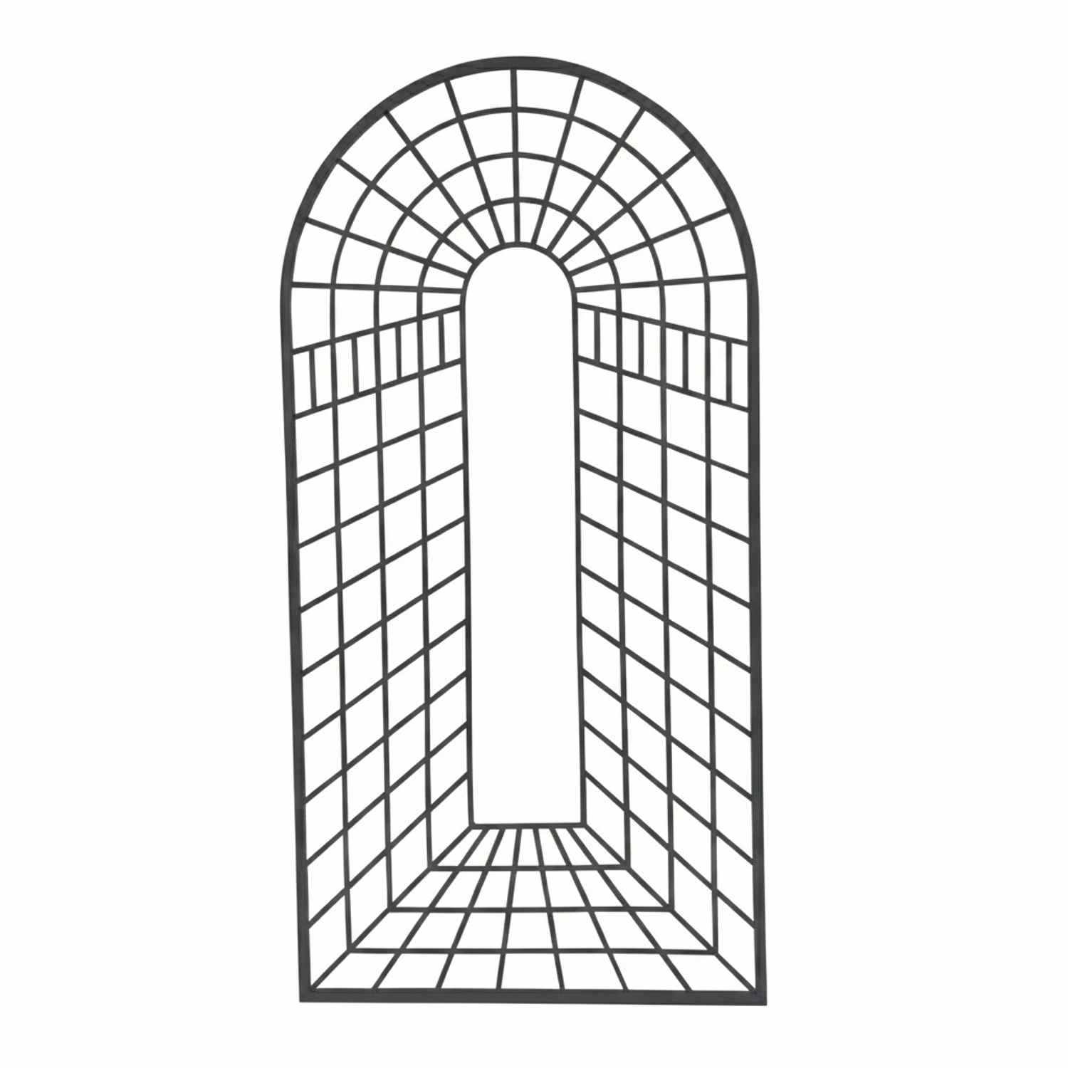 Metall Eisen Spalier Rankgitter Rankhilfe Wandgitter Portofino 100 200 FEUER Verzinkt Anthrazit Grau