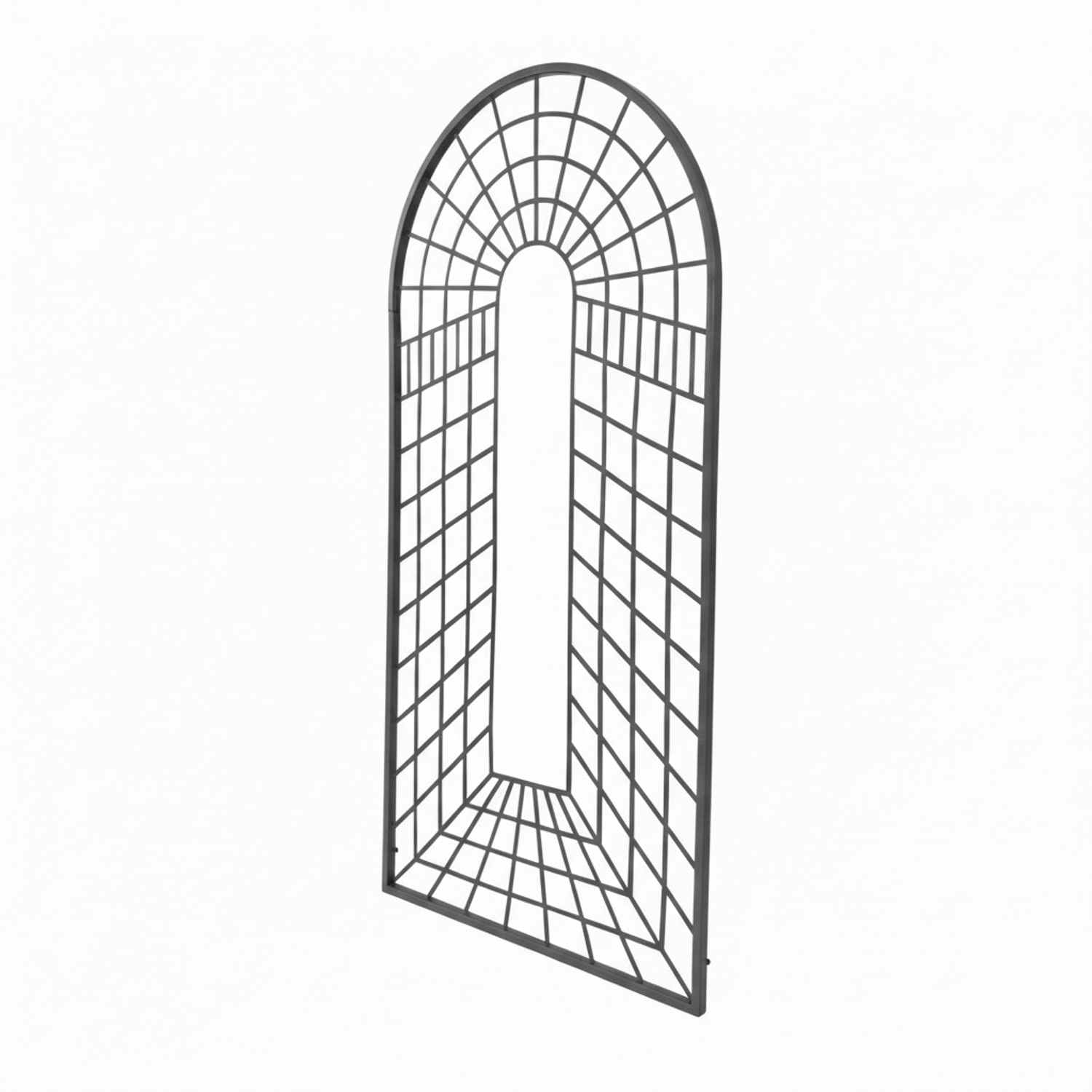 Metall Eisen Spalier Rankgitter Rankhilfe Wandgitter Portofino 100 200 FEUER Verzinkt Anthrazit Grau