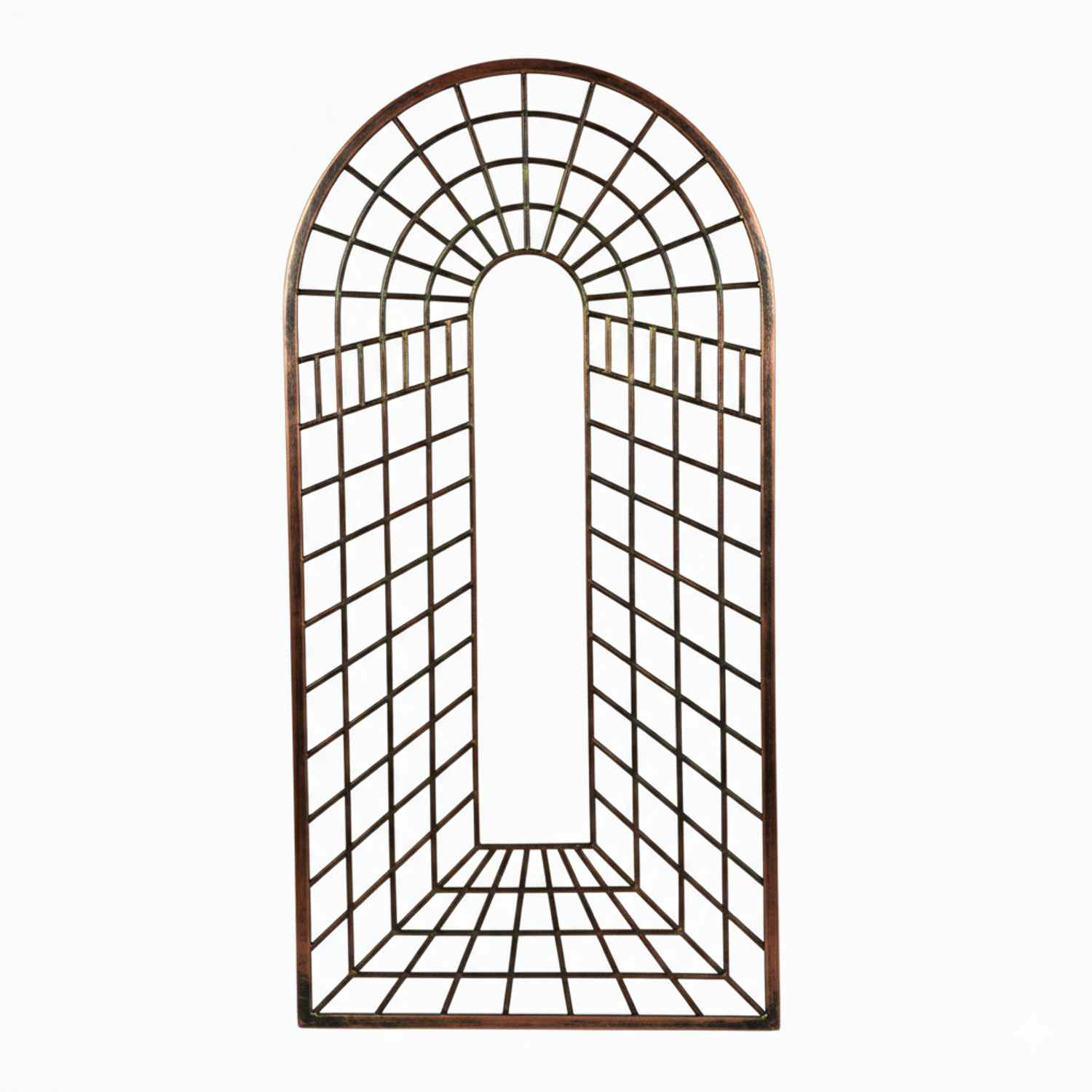 Metall Eisen Spalier Rankgitter Rankhilfe Wandgitter Portofino 100 200 FEUER Verzinkt Anthrazit Grau