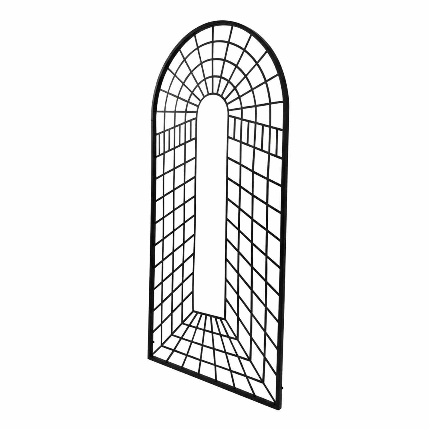 Metall Eisen Spalier Rankgitter Rankhilfe Wandgitter Portofino 100 200 FEUER Verzinkt Anthrazit Grau