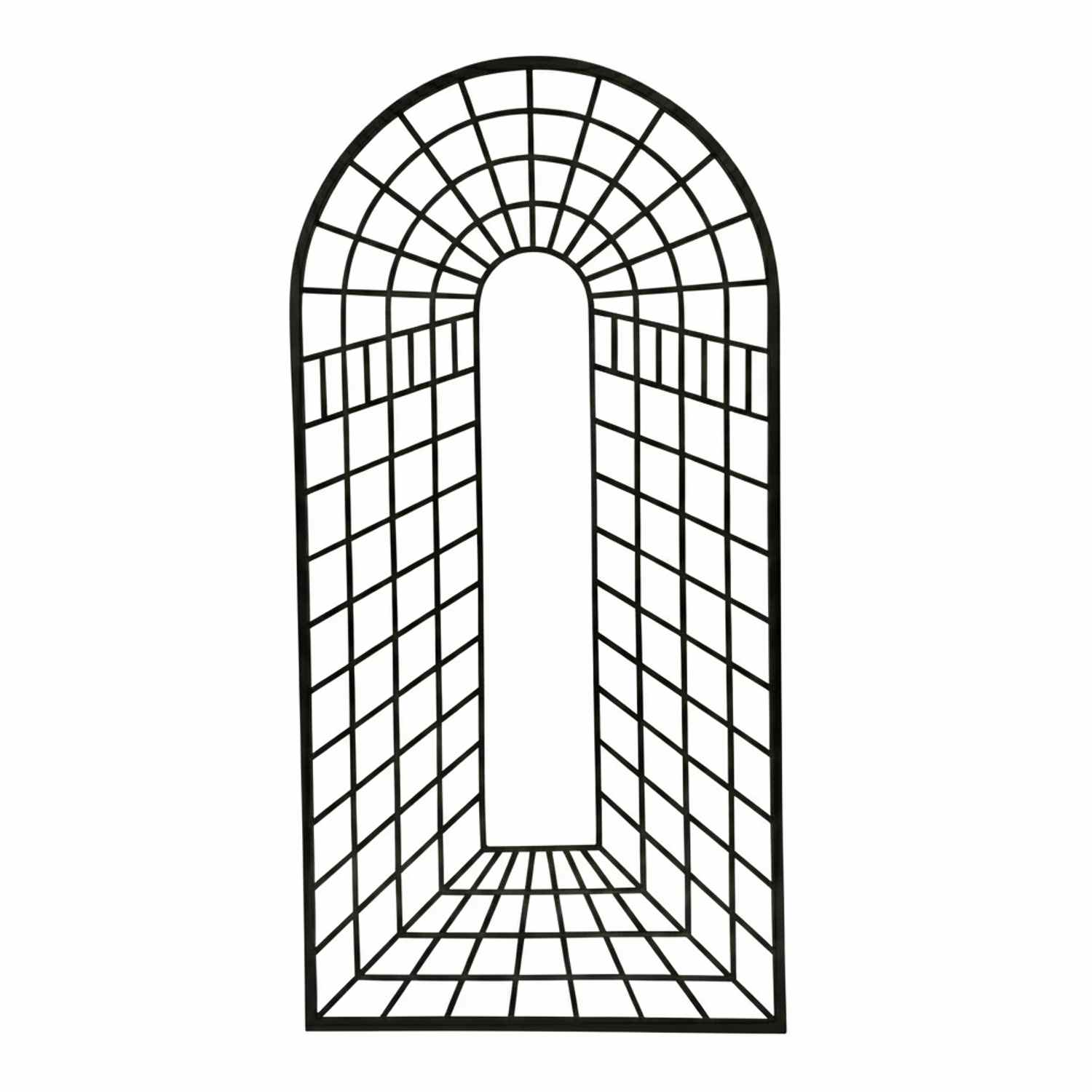 Metall Eisen Spalier Rankgitter Rankhilfe Wandgitter Portofino 100 200 FEUER Verzinkt Anthrazit Grau