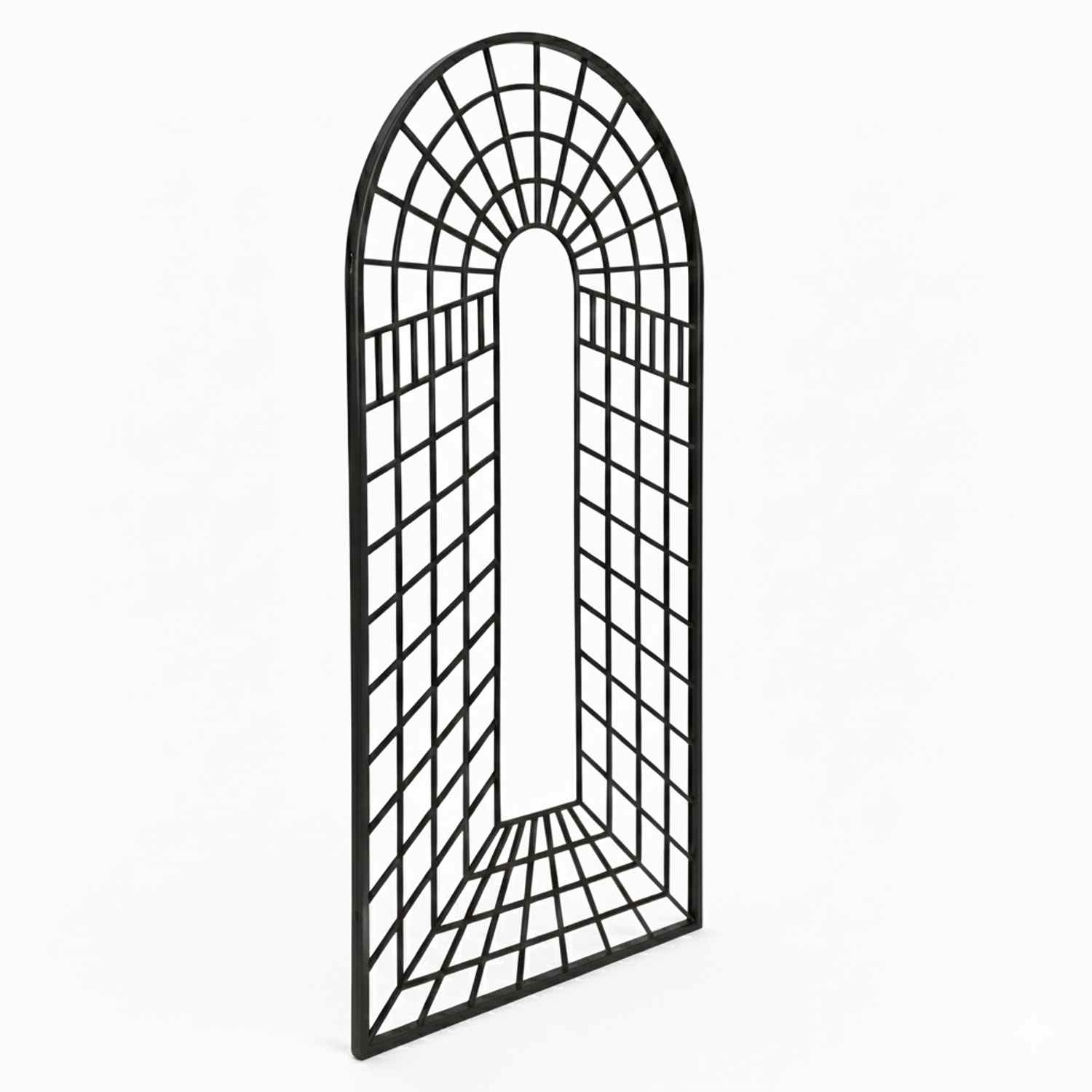 Metall Eisen Spalier Rankgitter Rankhilfe Wandgitter Portofino 100 200 FEUER Verzinkt Anthrazit Grau