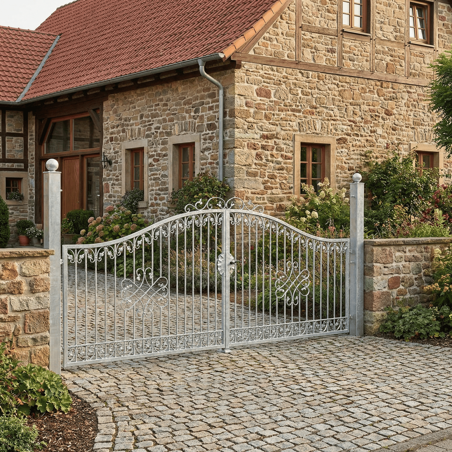 Gartentor Hoftor Einfahrtstor Metall Schmiedeeisen Monaco-GT Premium verzinkt Auswahl Gartentor Hoftor Einfahrtstor Metall Schmiedeeisen Monaco-GT Premium verzinkt Auswahl