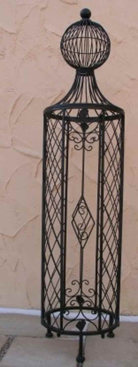 Rankstab Rankhilfe Pfosten Obelisk Wells 135cm Schwarz Rankstab Rankhilfe Pfosten Obelisk Wells 135cm Schwarz