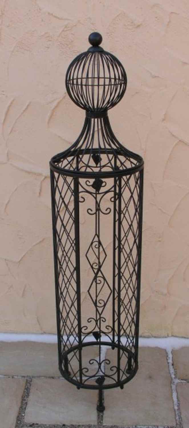 Rankstab Rankhilfe Pfosten Obelisk Wells 135cm Schwarz Rankstab Rankhilfe Pfosten Obelisk Wells 135cm Schwarz