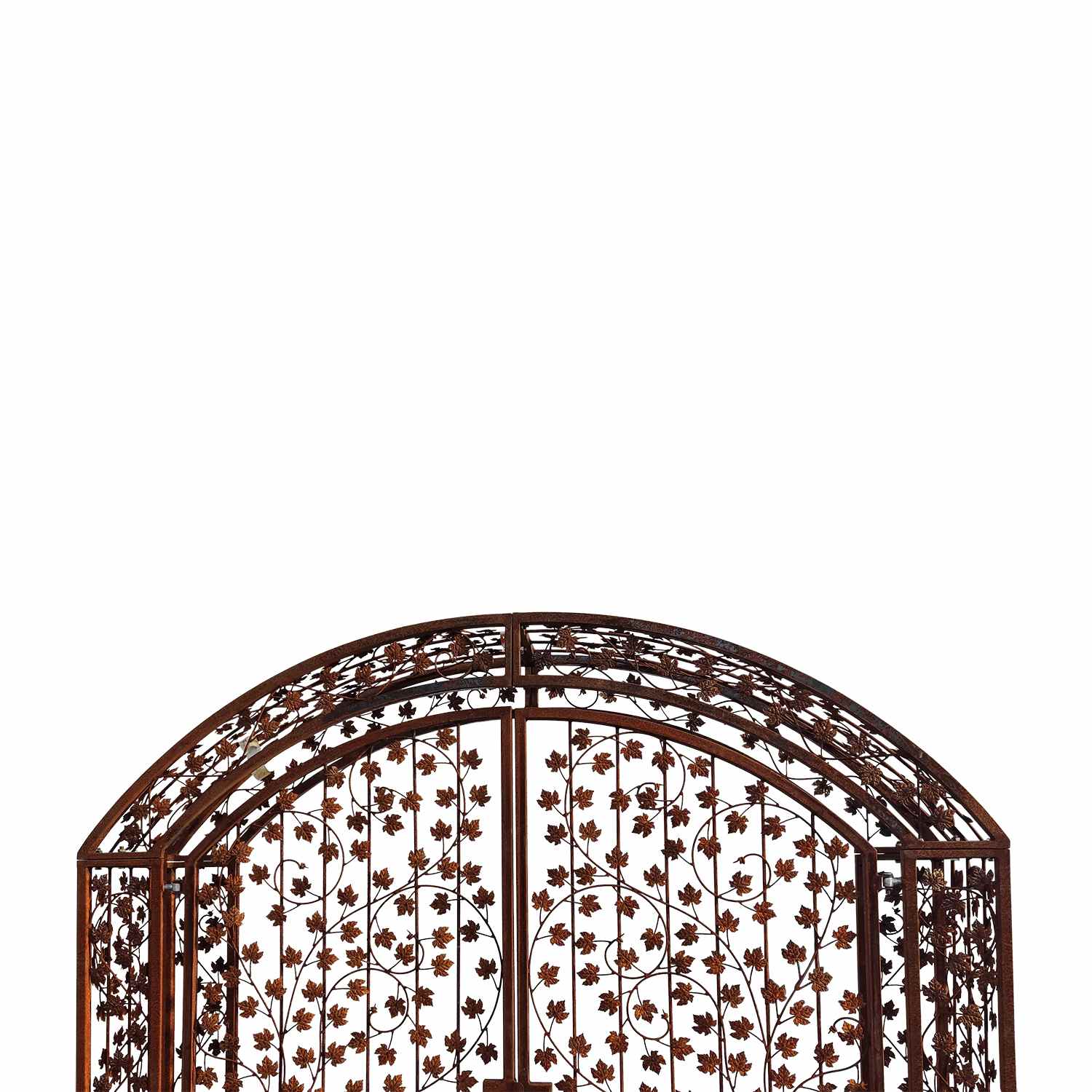 Gartentür Pforte Rosenbogen mit Tür Bachus-RBGT-RBS 250/240/50 Schloss Roh Rost