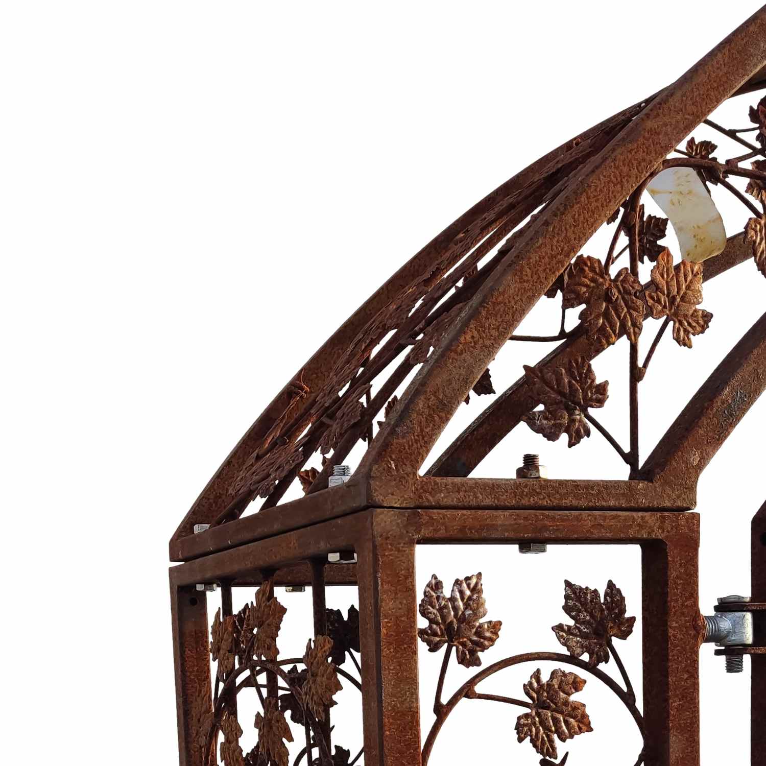 Gartentür Pforte Rosenbogen mit Tür Bachus-RBGT-RBS 250/240/50 Schloss Roh Rost