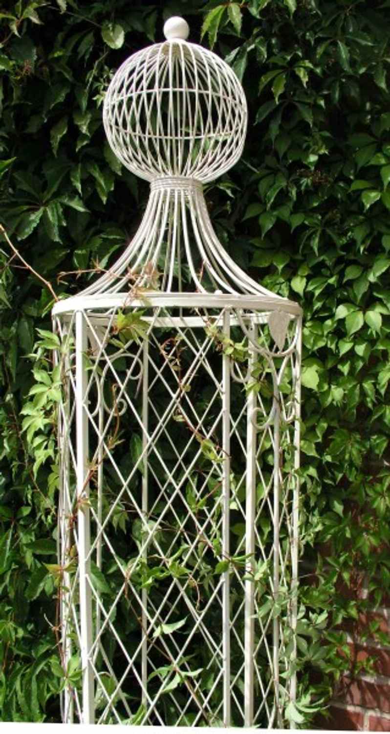 Rankstab Rankhilfe Rankgitter Obelisk Wells XXL 225cm Weiß für Kletterrose Rankstab Rankhilfe Rankgitter Obelisk Wells XXL 225cm Weiß für Kletterrose