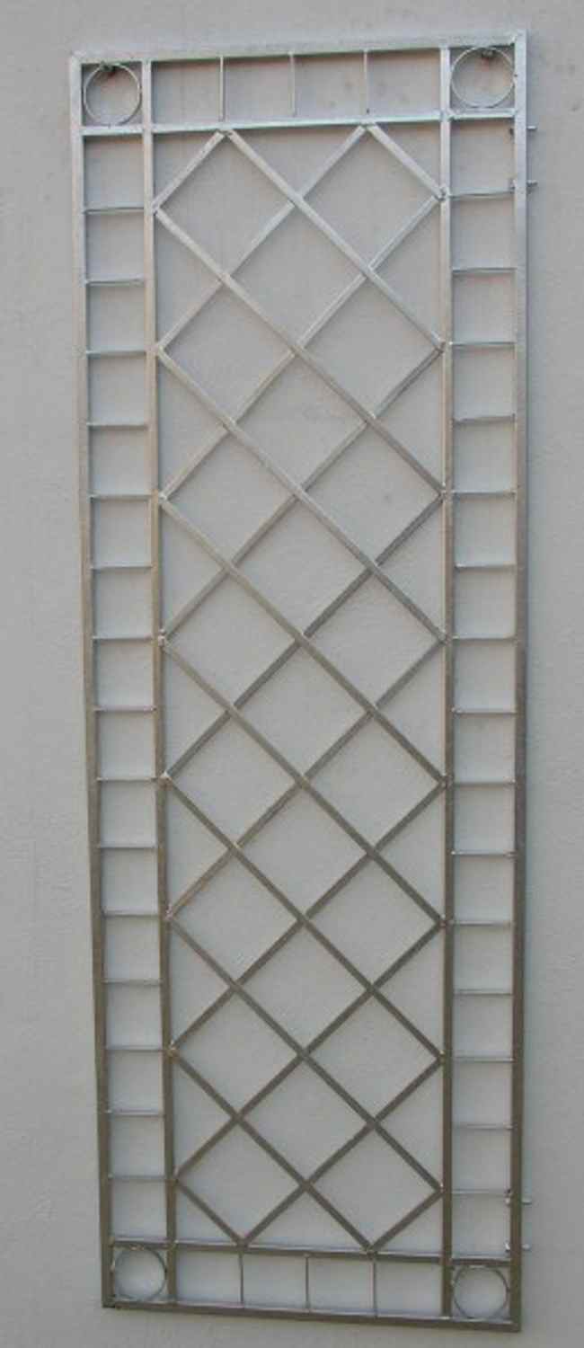 Metall Eisen Rankgitter Spalier Rankhilfe Wandgitter Meran 60 / 240 Verzinkt Kupfer Antik