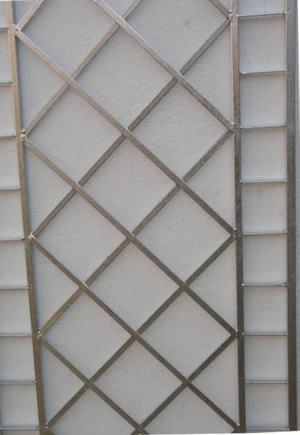 Metall Eisen Rankgitter Spalier Rankhilfe Wandgitter Meran 60 / 240 Verzinkt Kupfer Antik