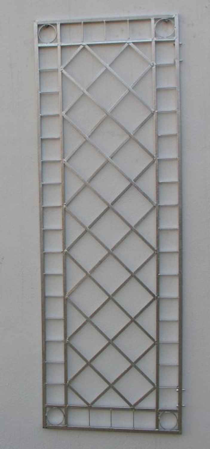 Metall Eisen Rankgitter Spalier Rankhilfe Wandgitter Meran 60 / 240 Verzinkt Kupfer Antik