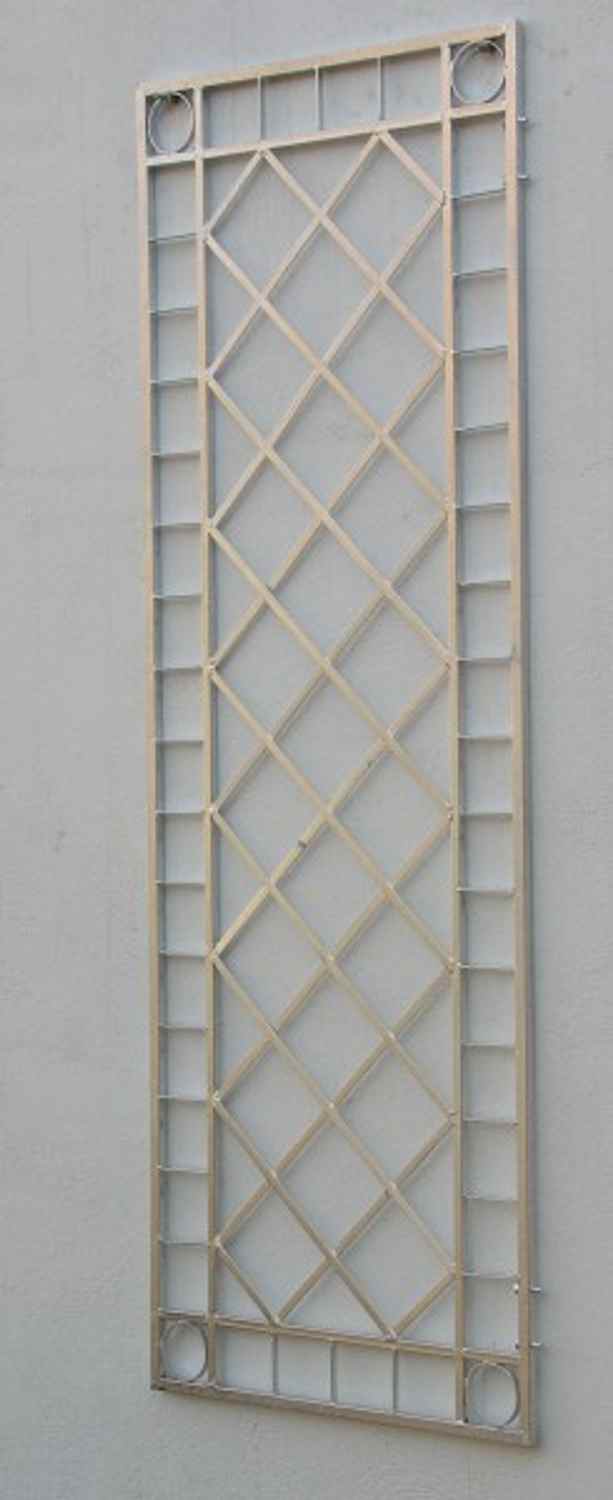 Metall Eisen Rankgitter Spalier Rankhilfe Wandgitter Meran 60 / 240 Verzinkt Kupfer Antik