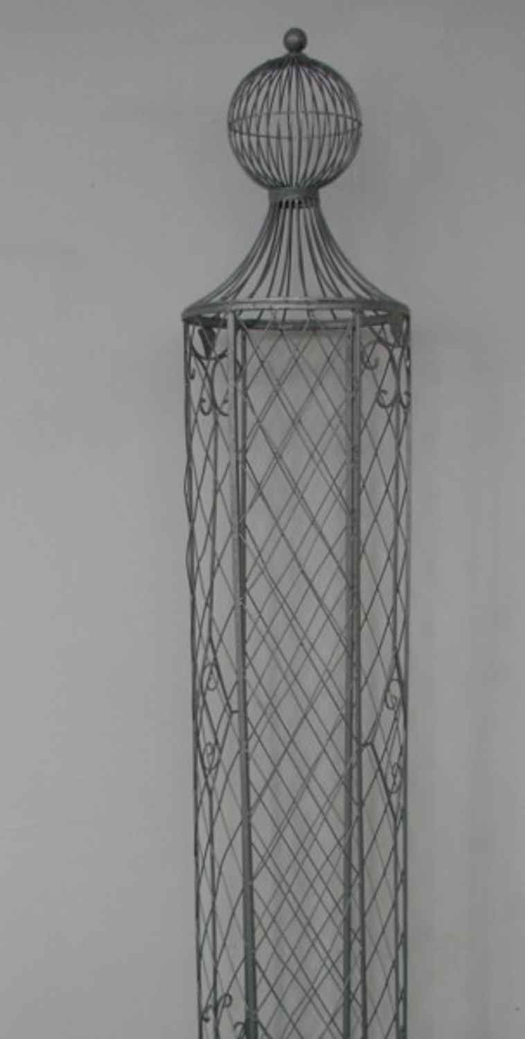 Garten Rankstab Rankhilfe Pfosten Obelisk Wells XXL 225cm Feuer verzinkt Garten Rankstab Rankhilfe Pfosten Obelisk Wells XXL 225cm Feuer verzinkt