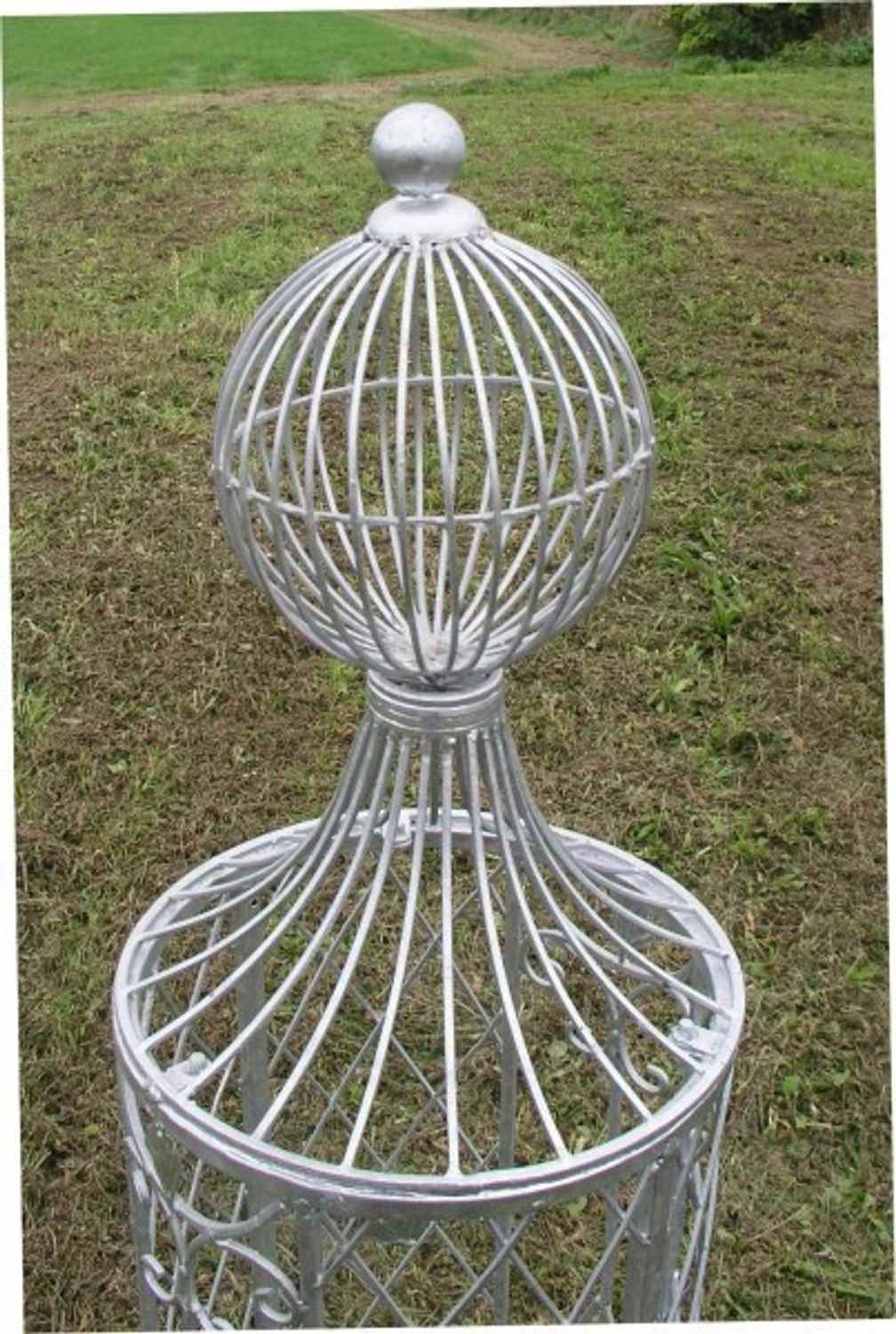 Rankstab Rankhilfe Rankgitter Rosengitter Rund Obelisk Wells XL Feuer Verzinkt